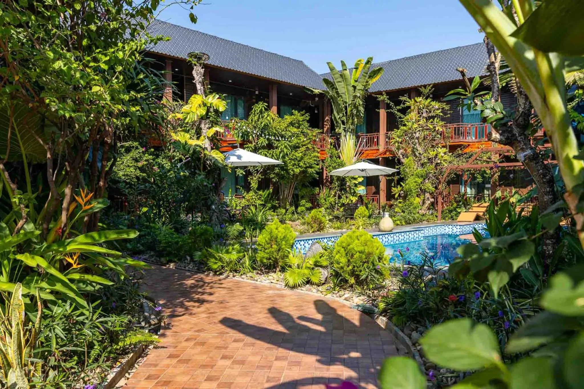 Garden in Champa Phan Boutique Hotel
