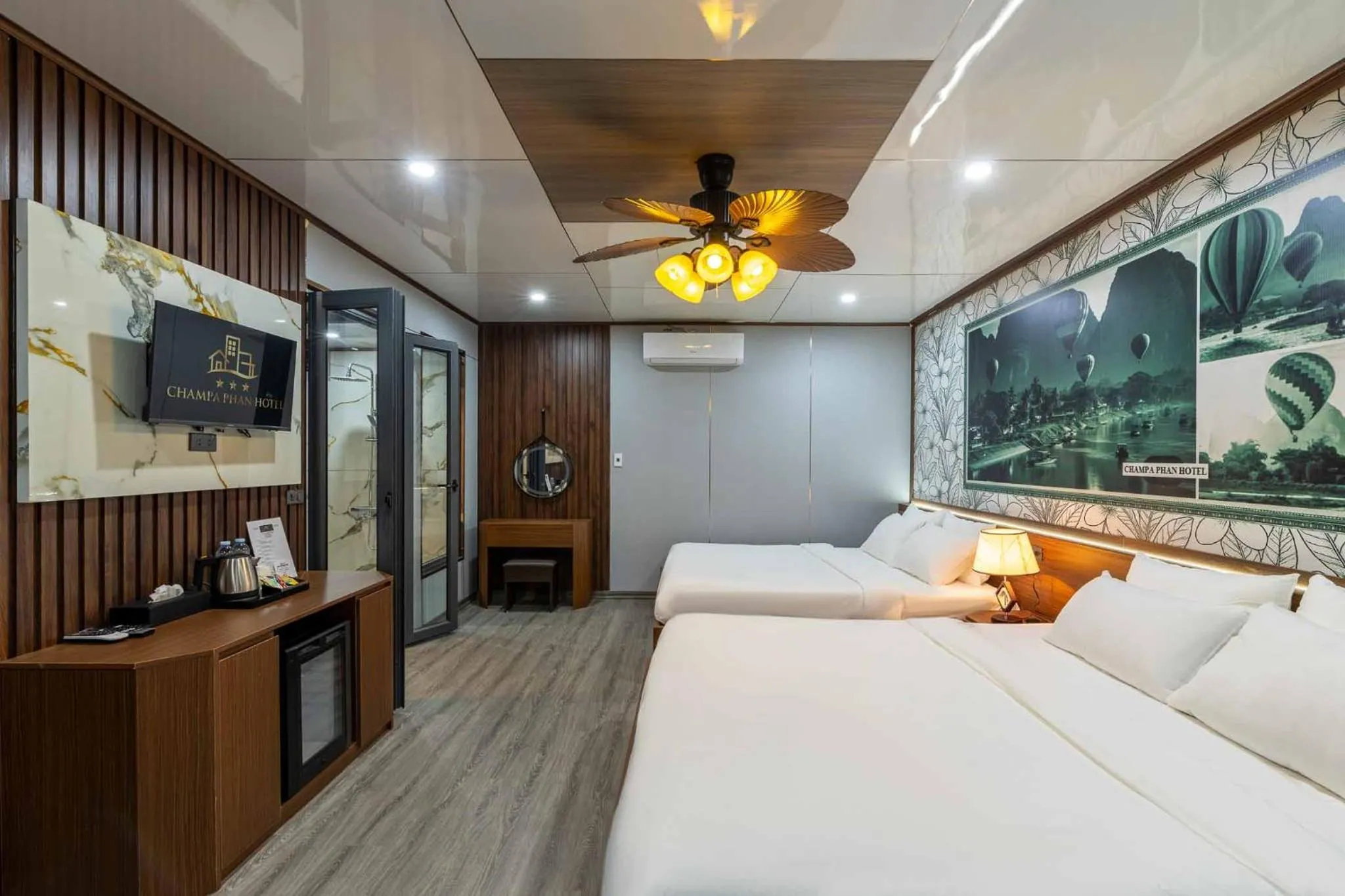 Coffee/tea facilities, Bed in Champa Phan Boutique Hotel