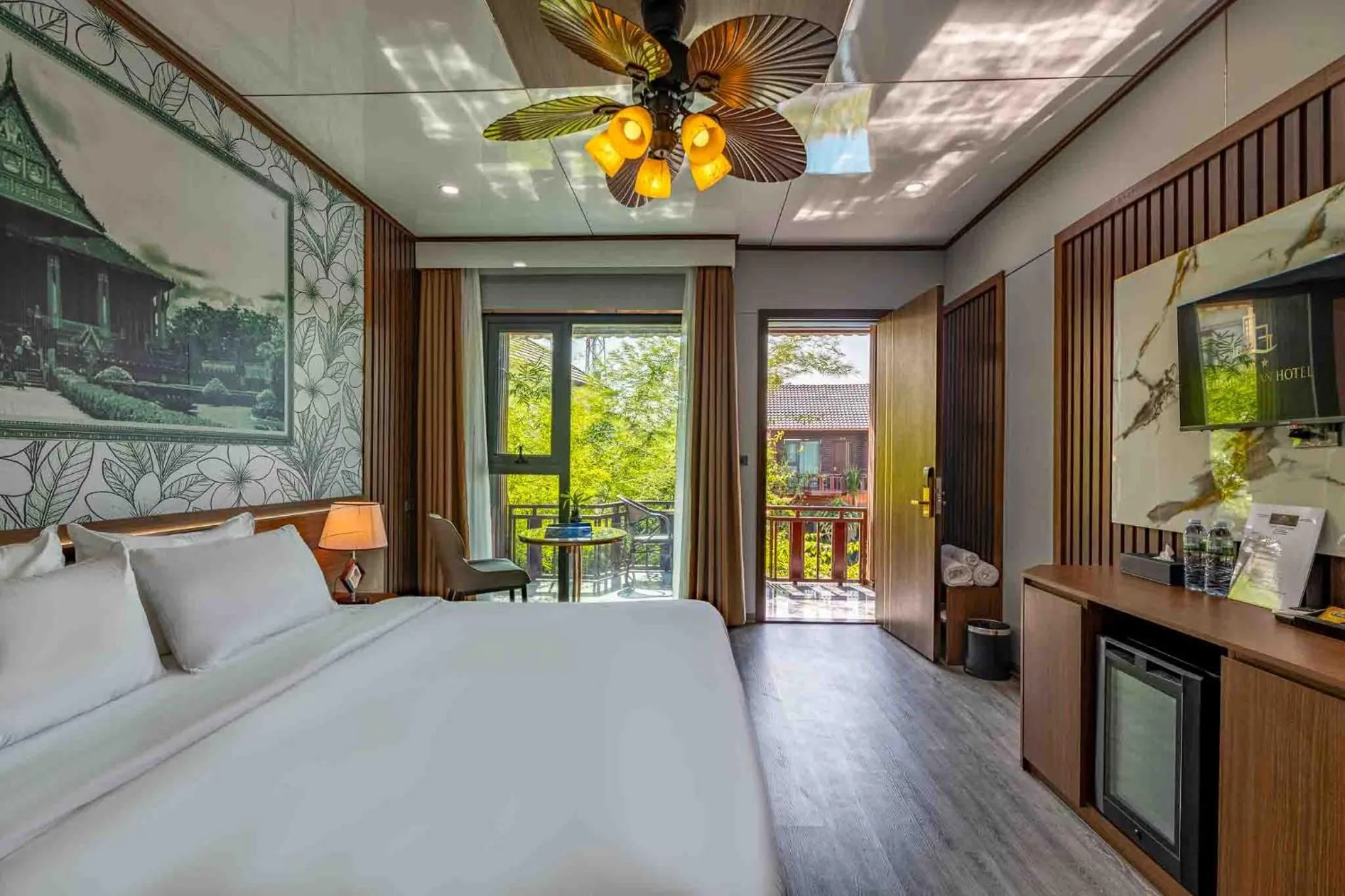 TV and multimedia, Bed in Champa Phan Boutique Hotel
