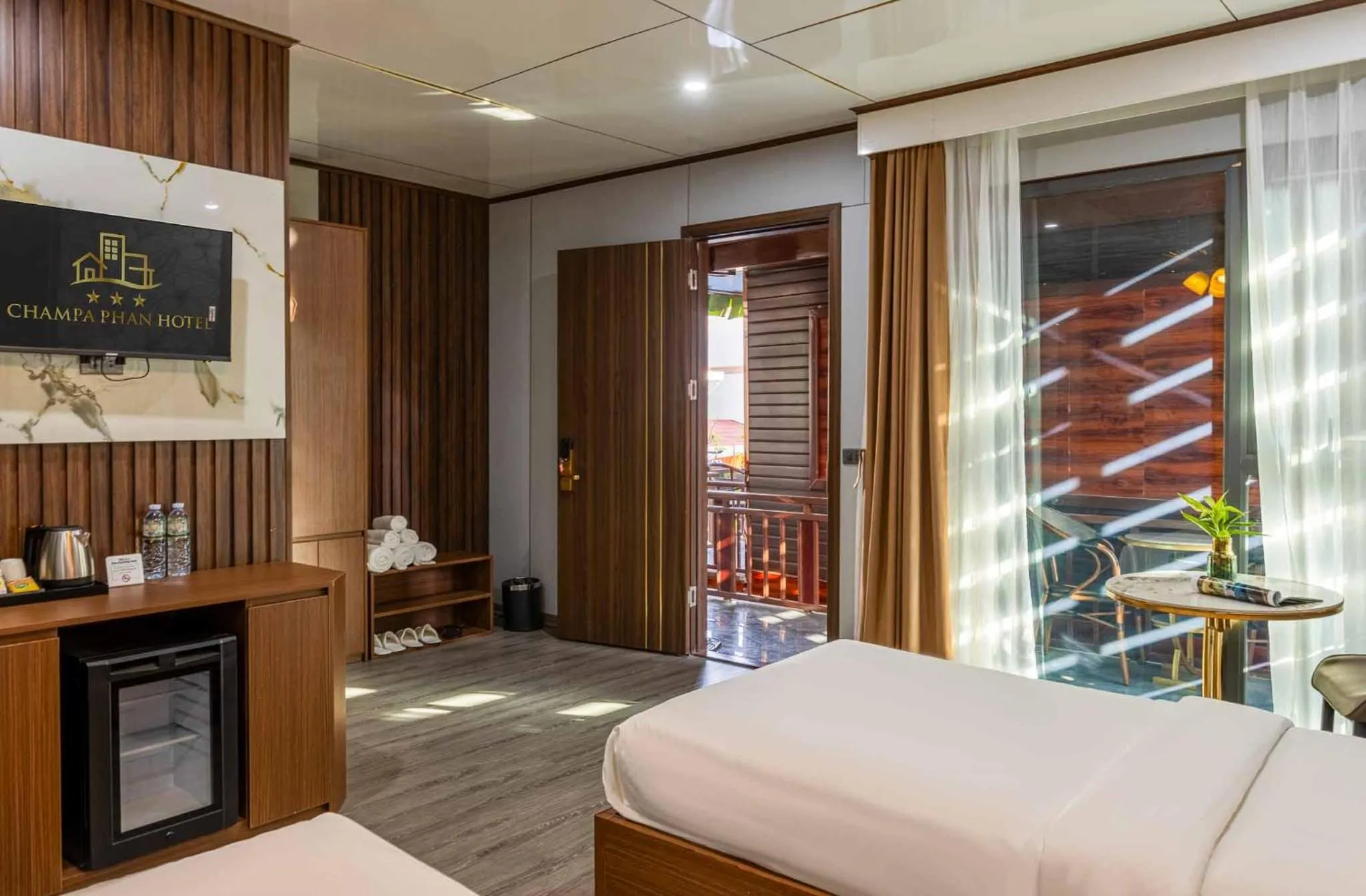 TV and multimedia, Bed in Champa Phan Boutique Hotel
