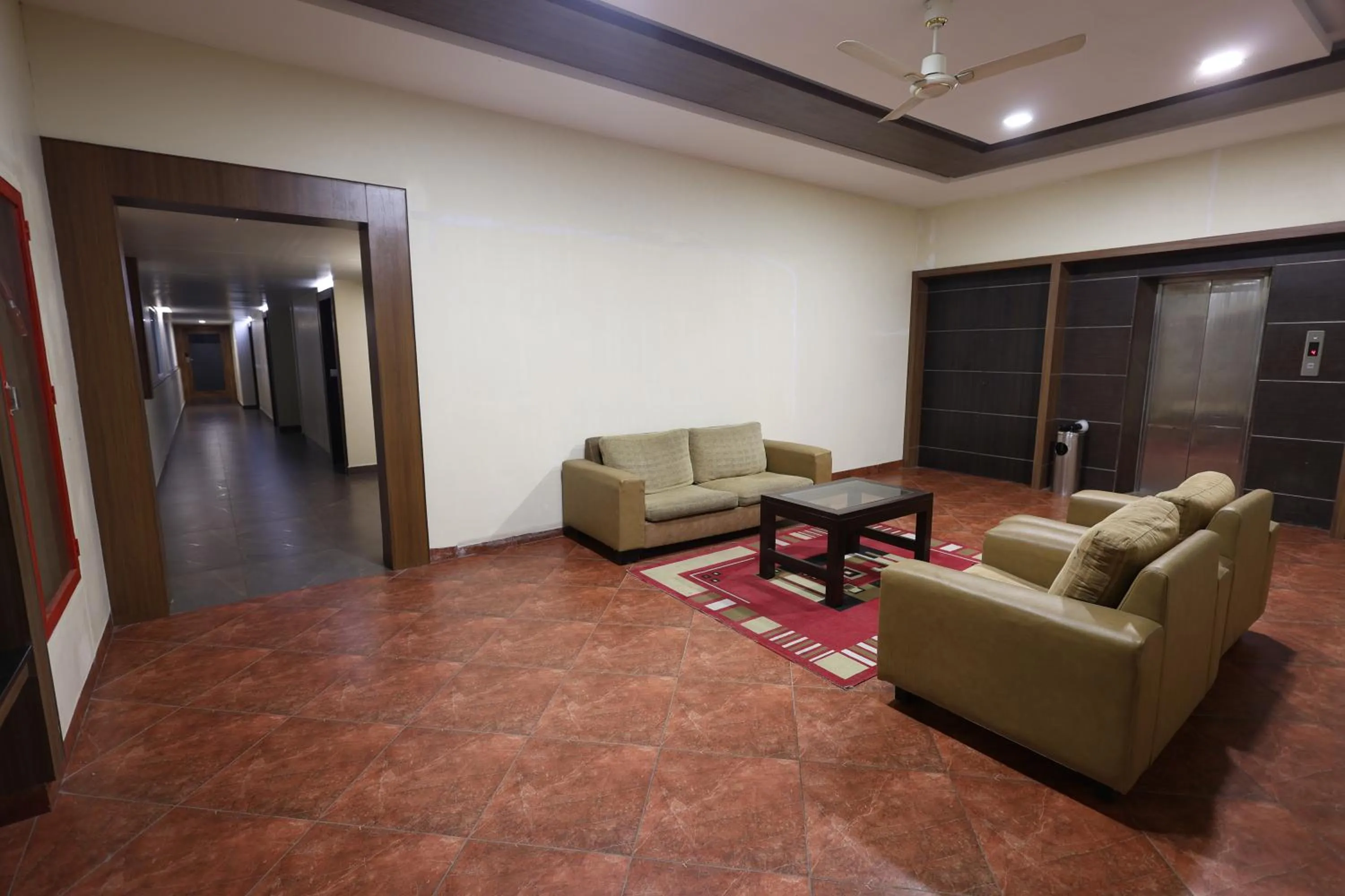 Seating area in Abirami Residency