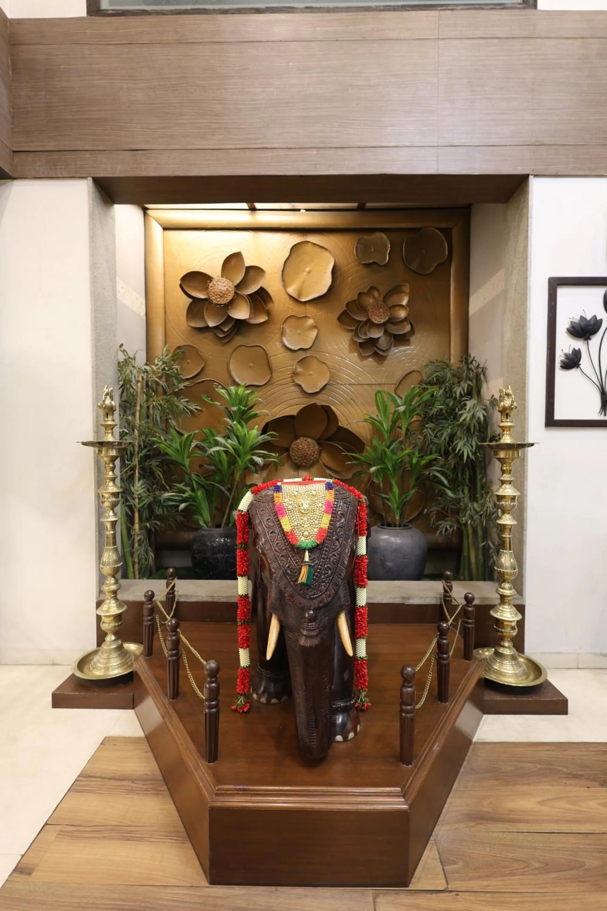 Lobby or reception in Abirami Residency