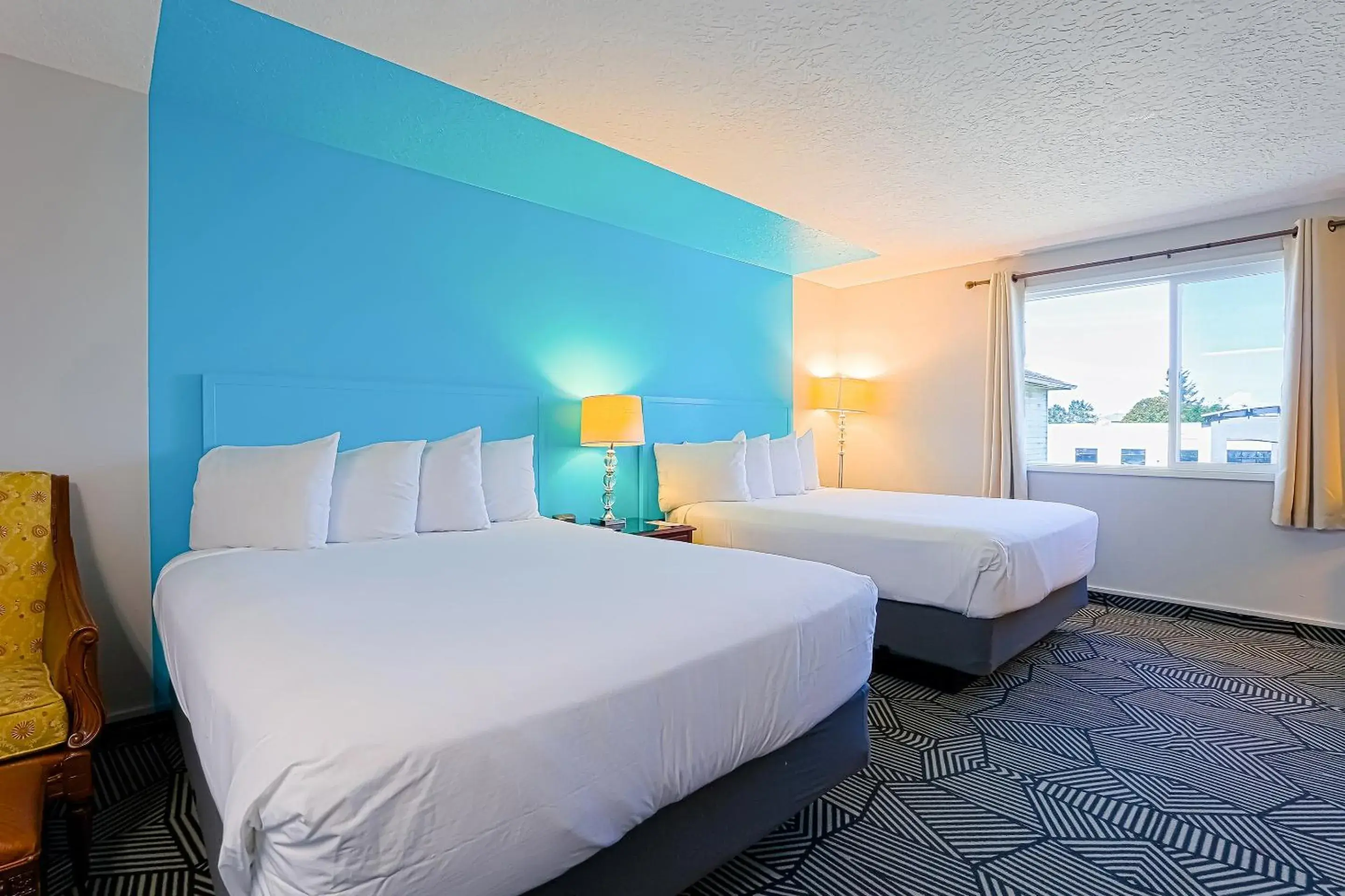 Queen Room with Two Queen Beds in Coast River Inn by OYO Seaside Queen Room with Two Queen Beds in Coast River Inn by OYO Seaside