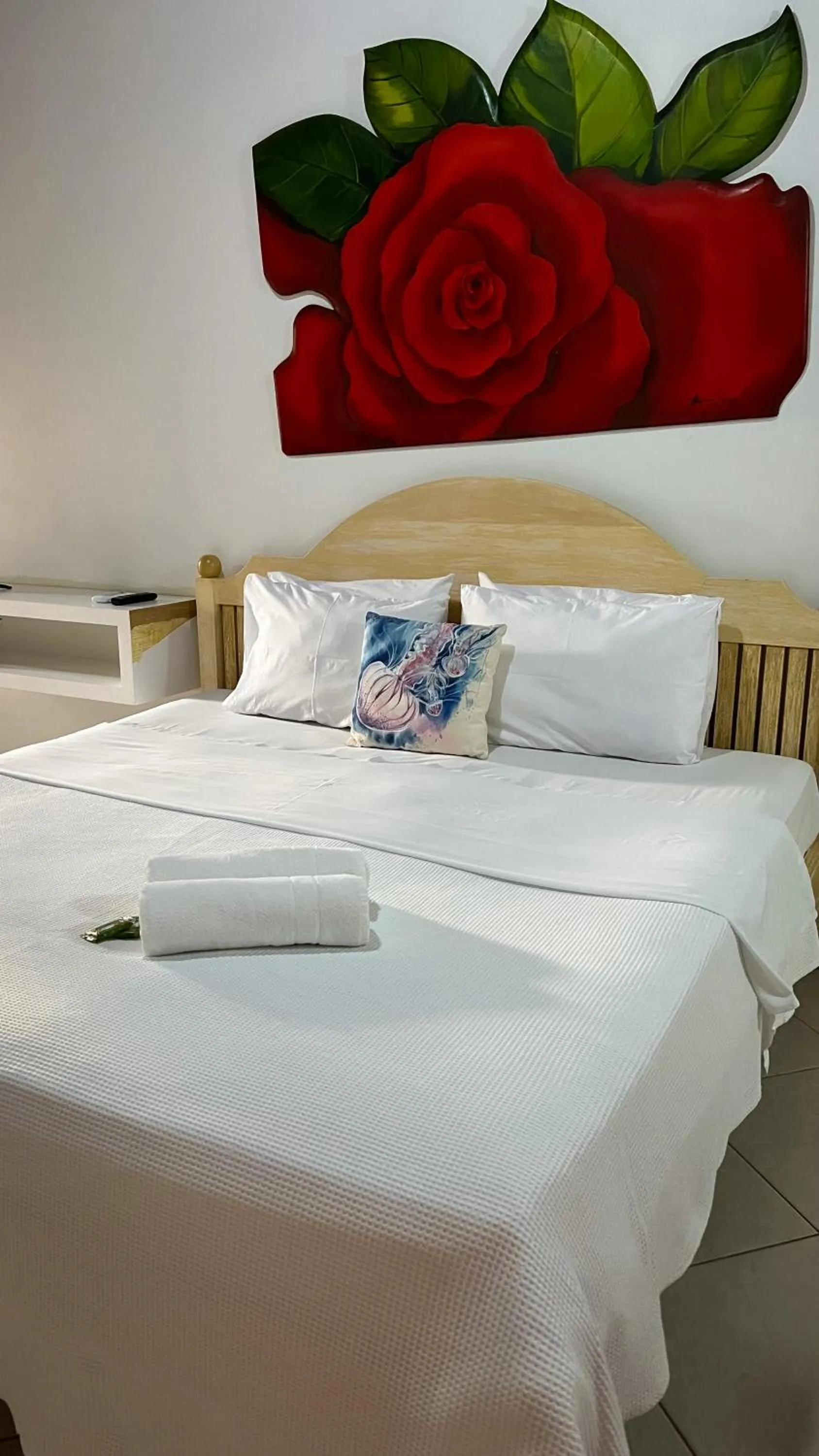 Bed in Pousada Praia e Conforto