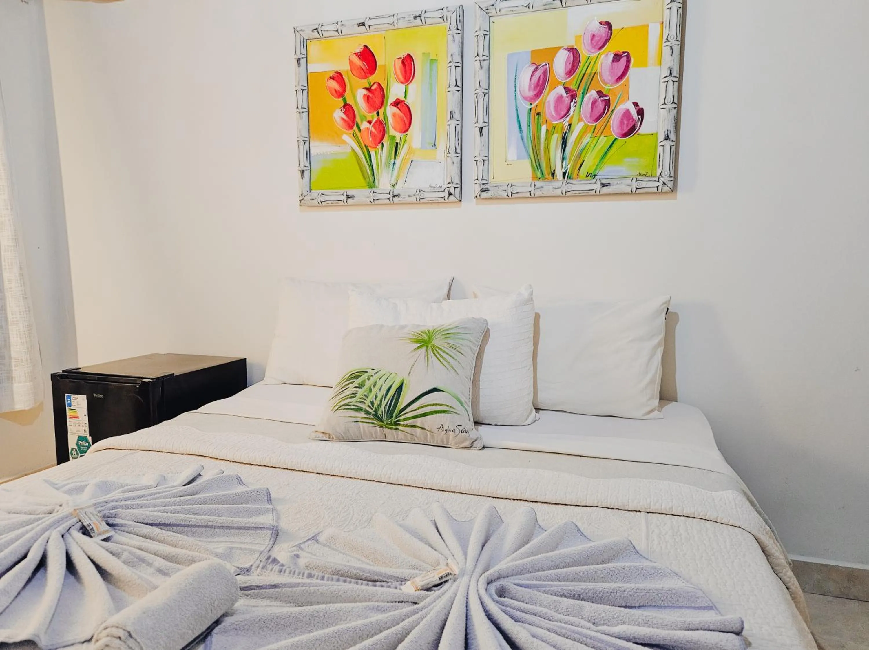 Bed in Pousada Praia e Conforto