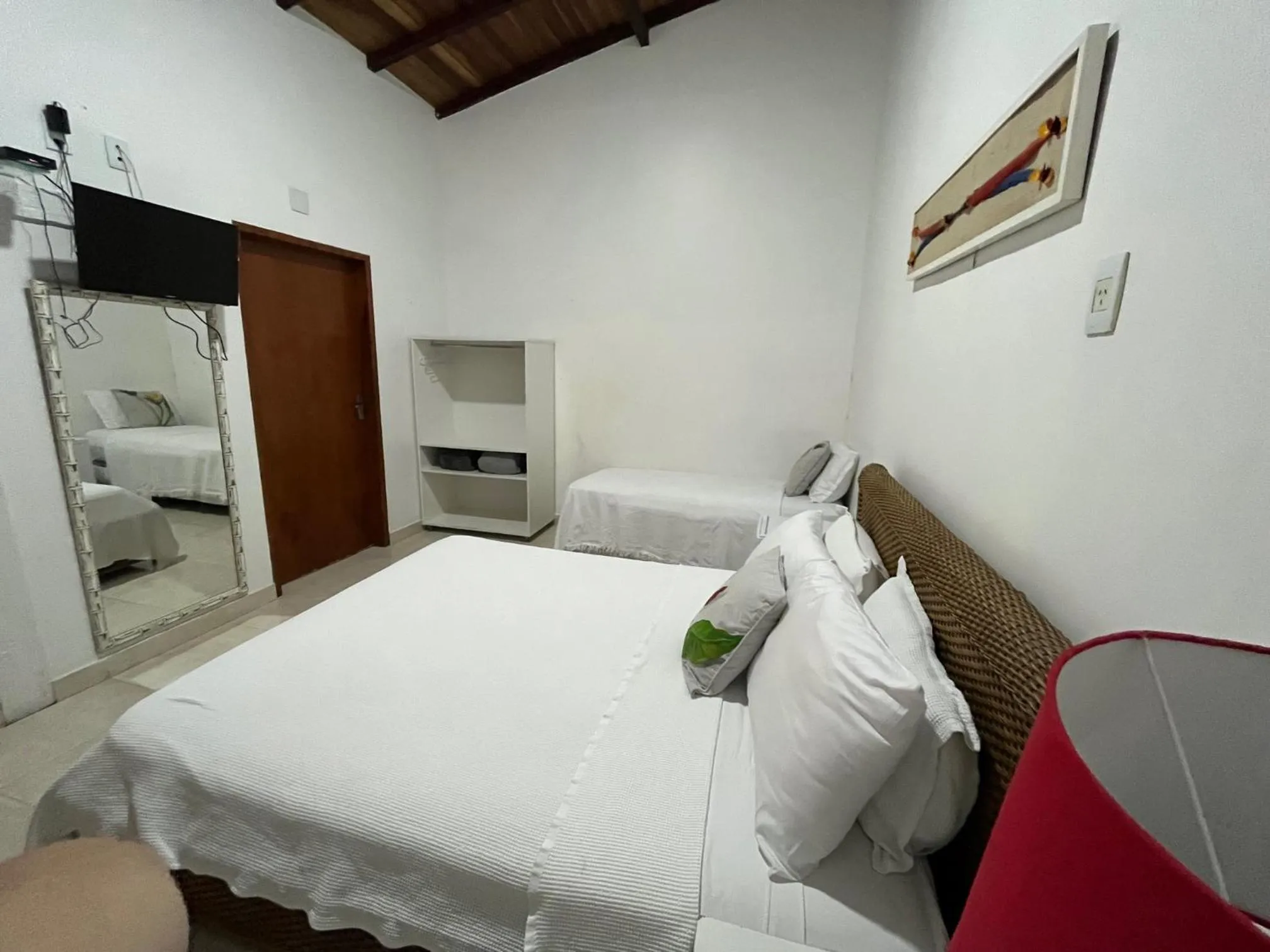 Bed in Pousada Praia e Conforto