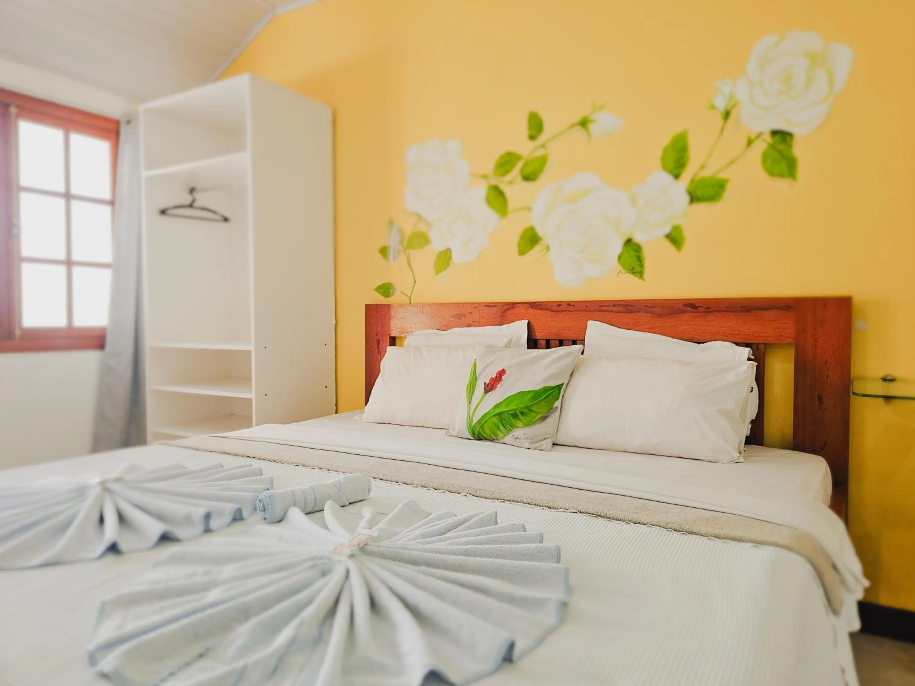 Bed in Pousada Praia e Conforto