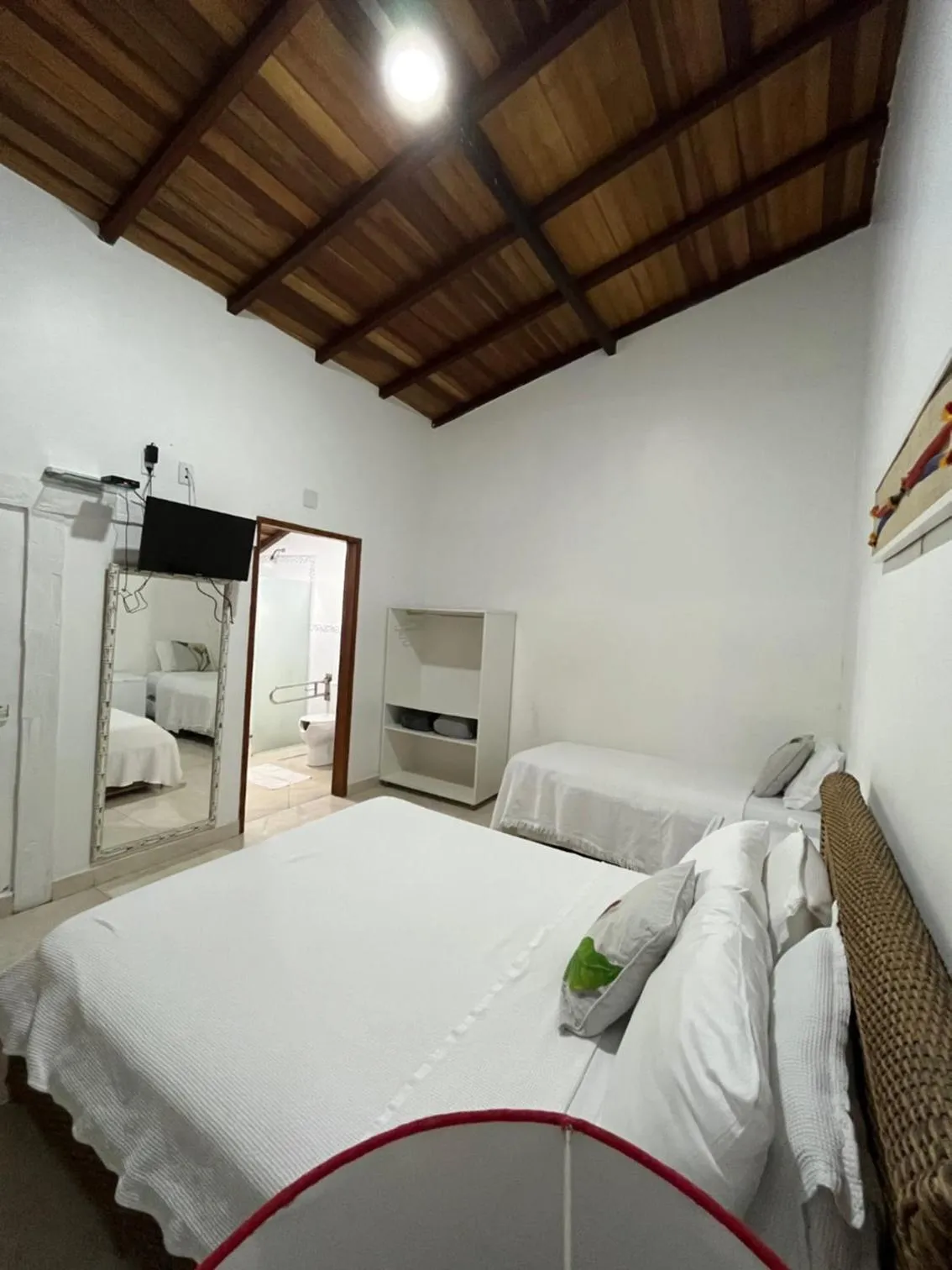 Bed in Pousada Praia e Conforto