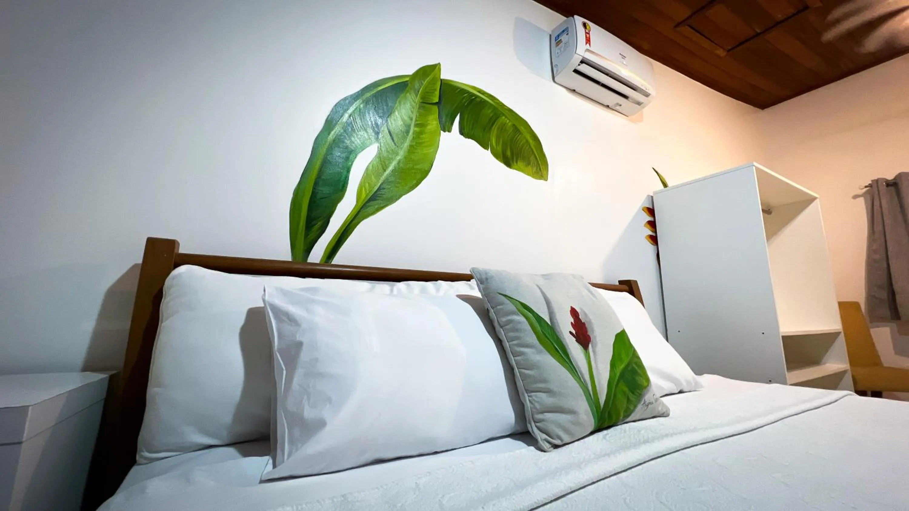 Bed in Pousada Praia e Conforto