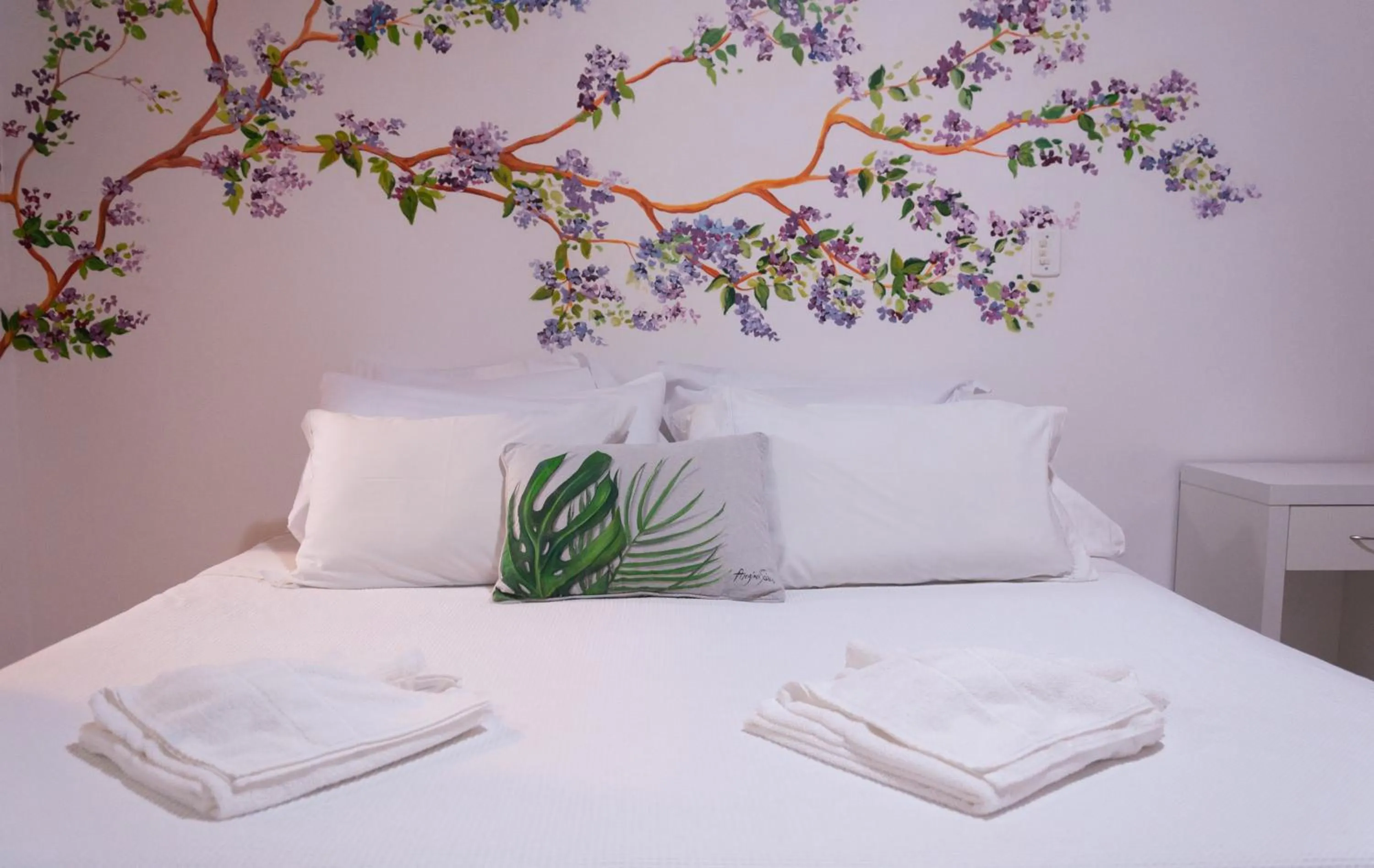 Bed in Pousada Praia e Conforto