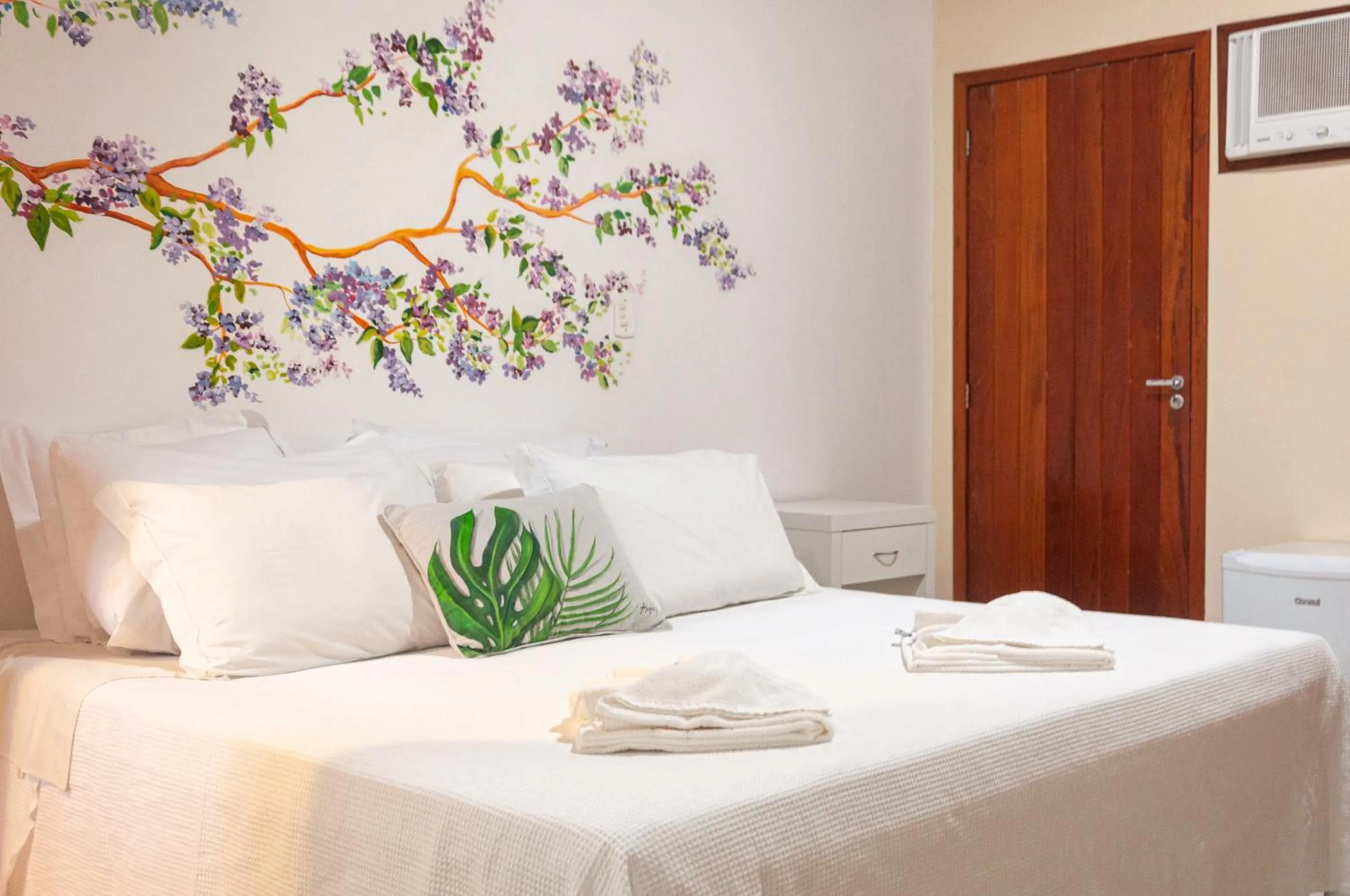 Bed in Pousada Praia e Conforto