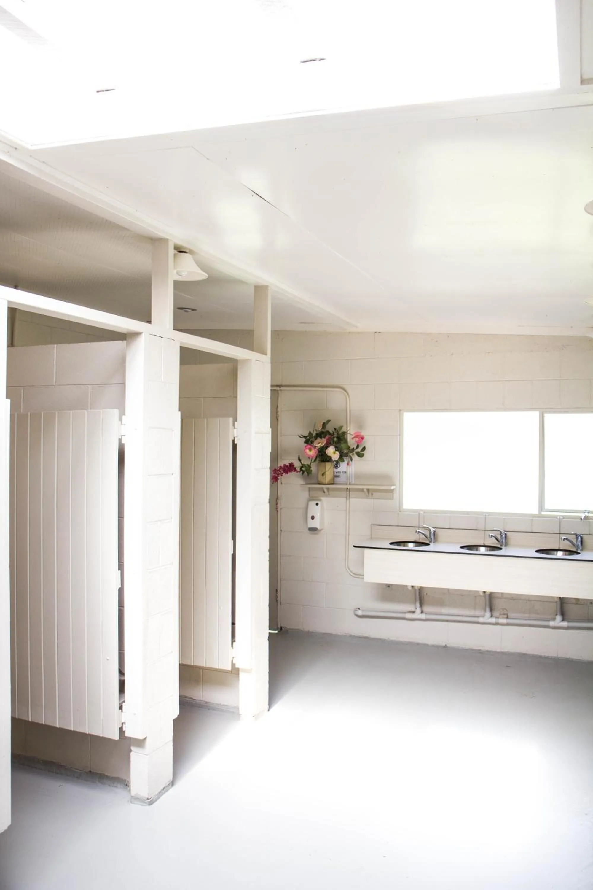 Shower in The Camp - Lake Hawea