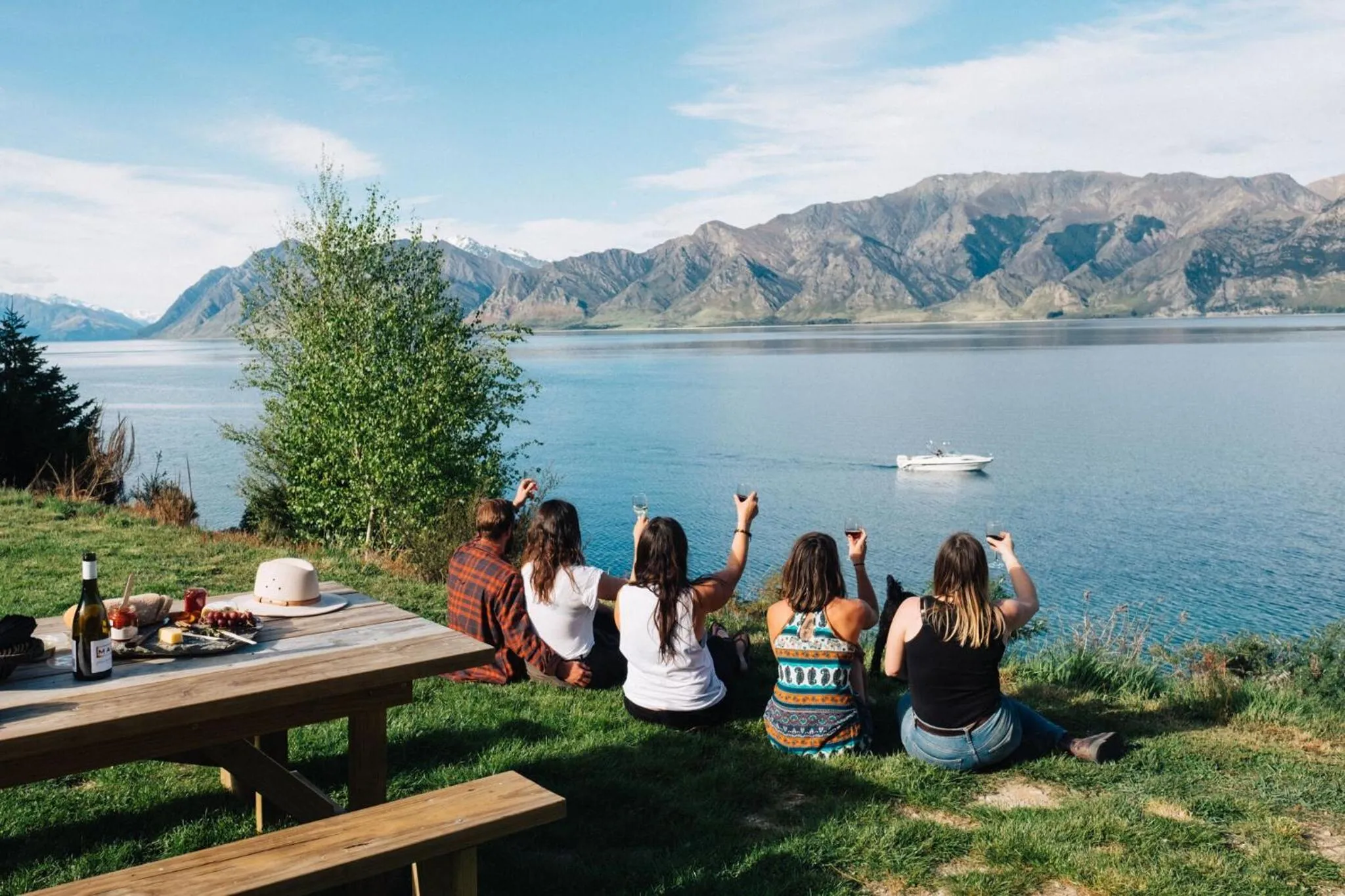 People in The Camp - Lake Hawea