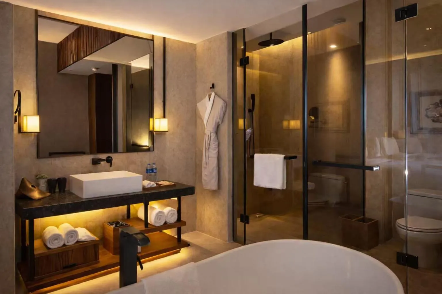 On site, Bed in Aoluguya Hotel Harbin