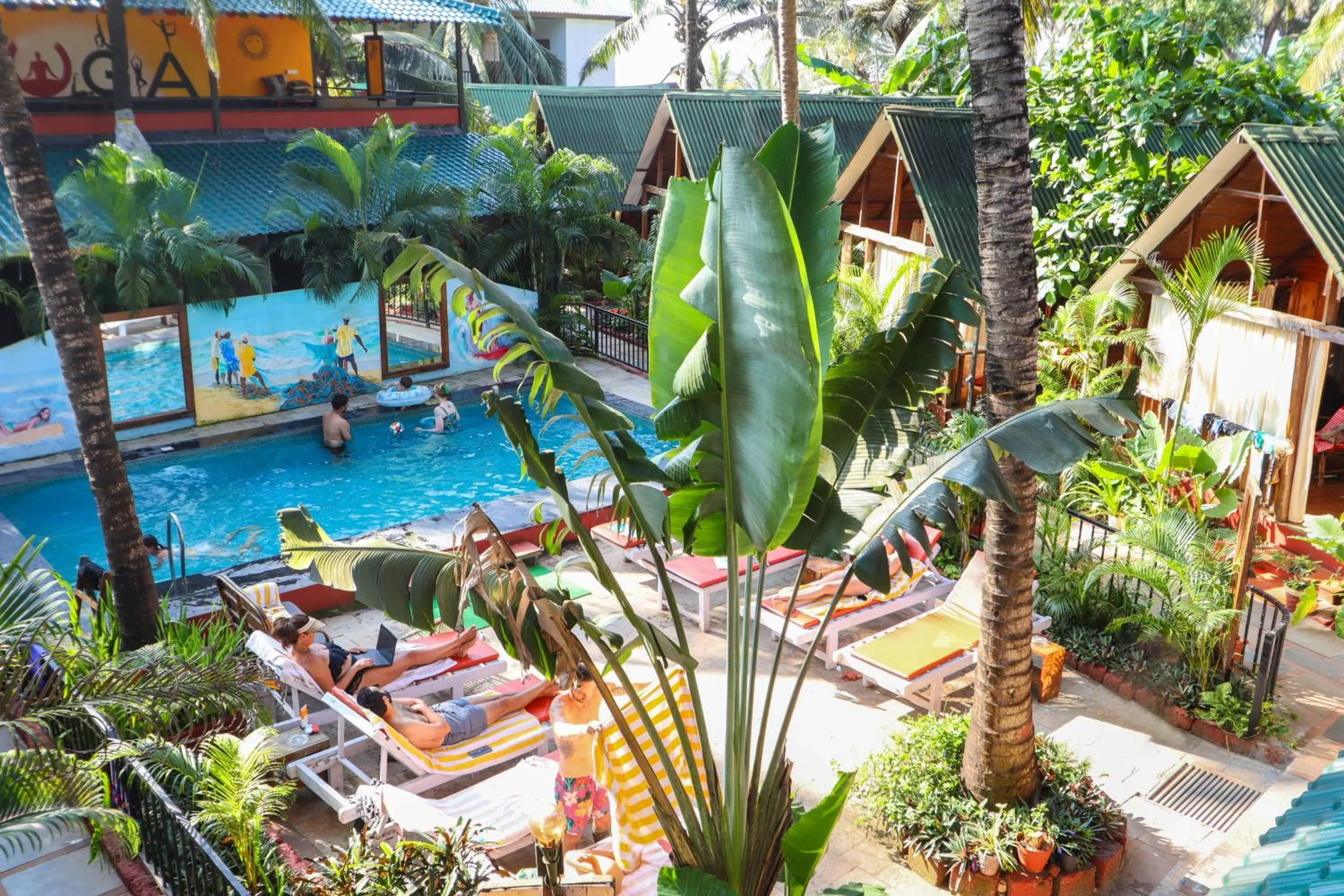 Pool view in Simrose