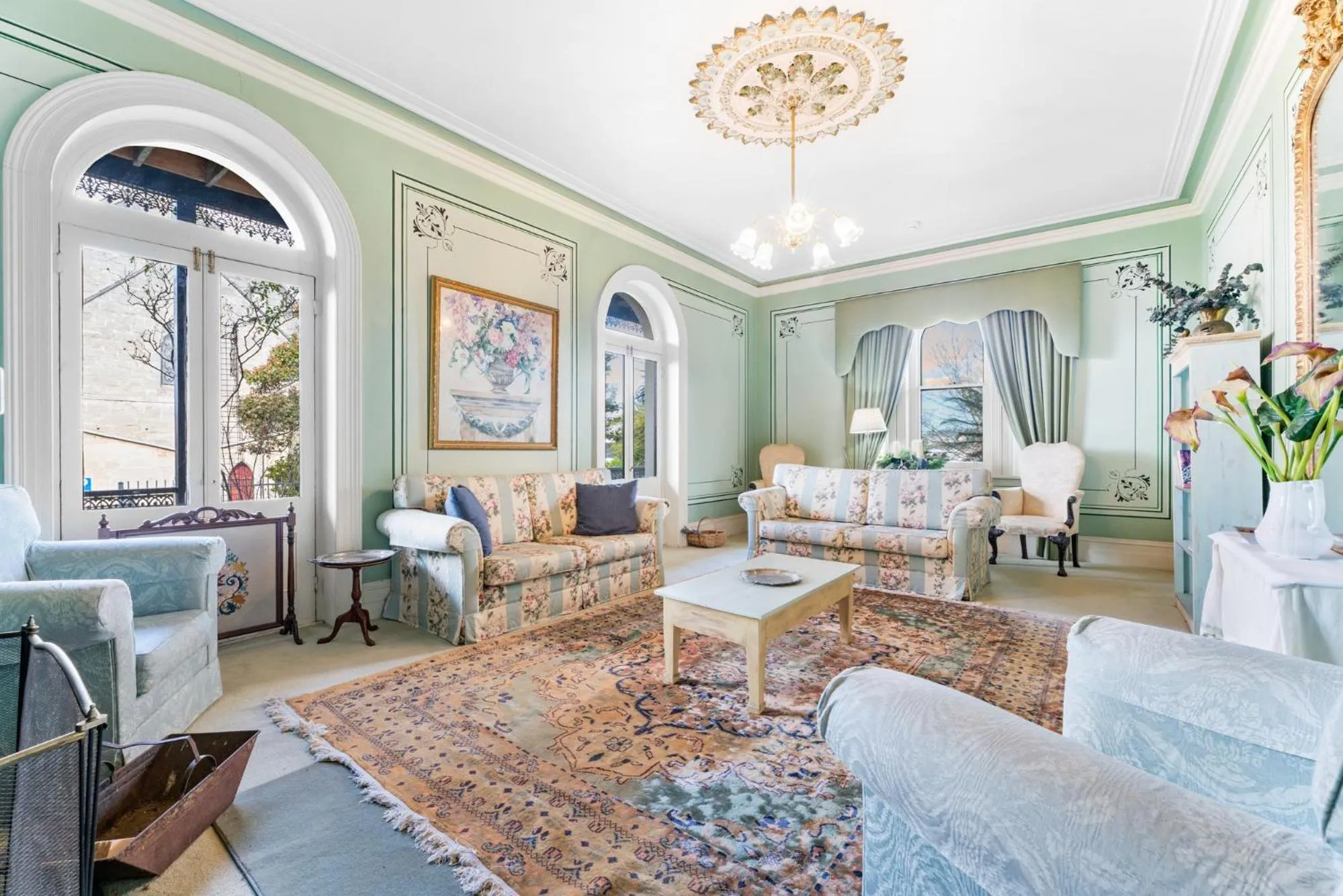 Seating area in Colhurst House