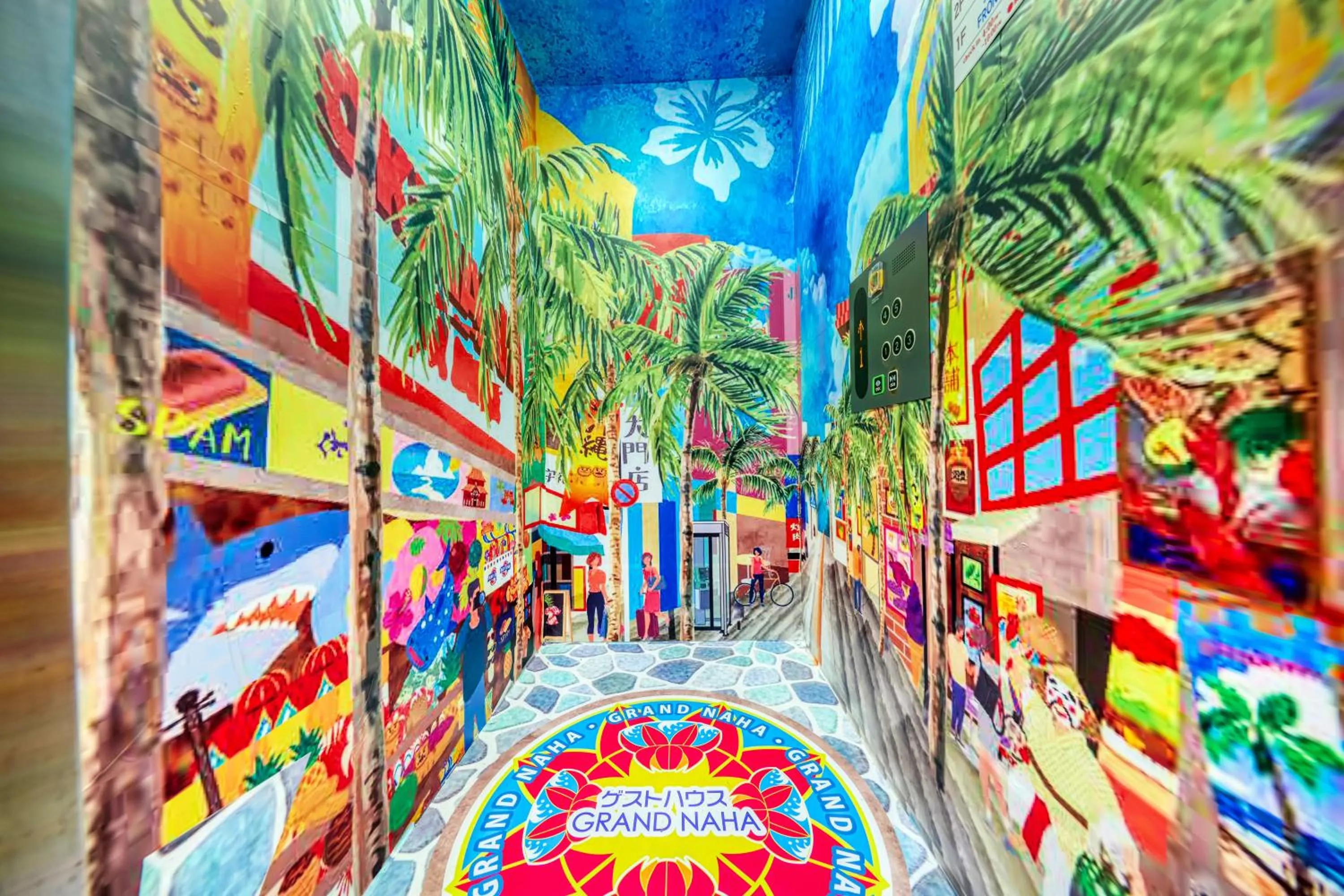 elevator in Guest House Grand Naha