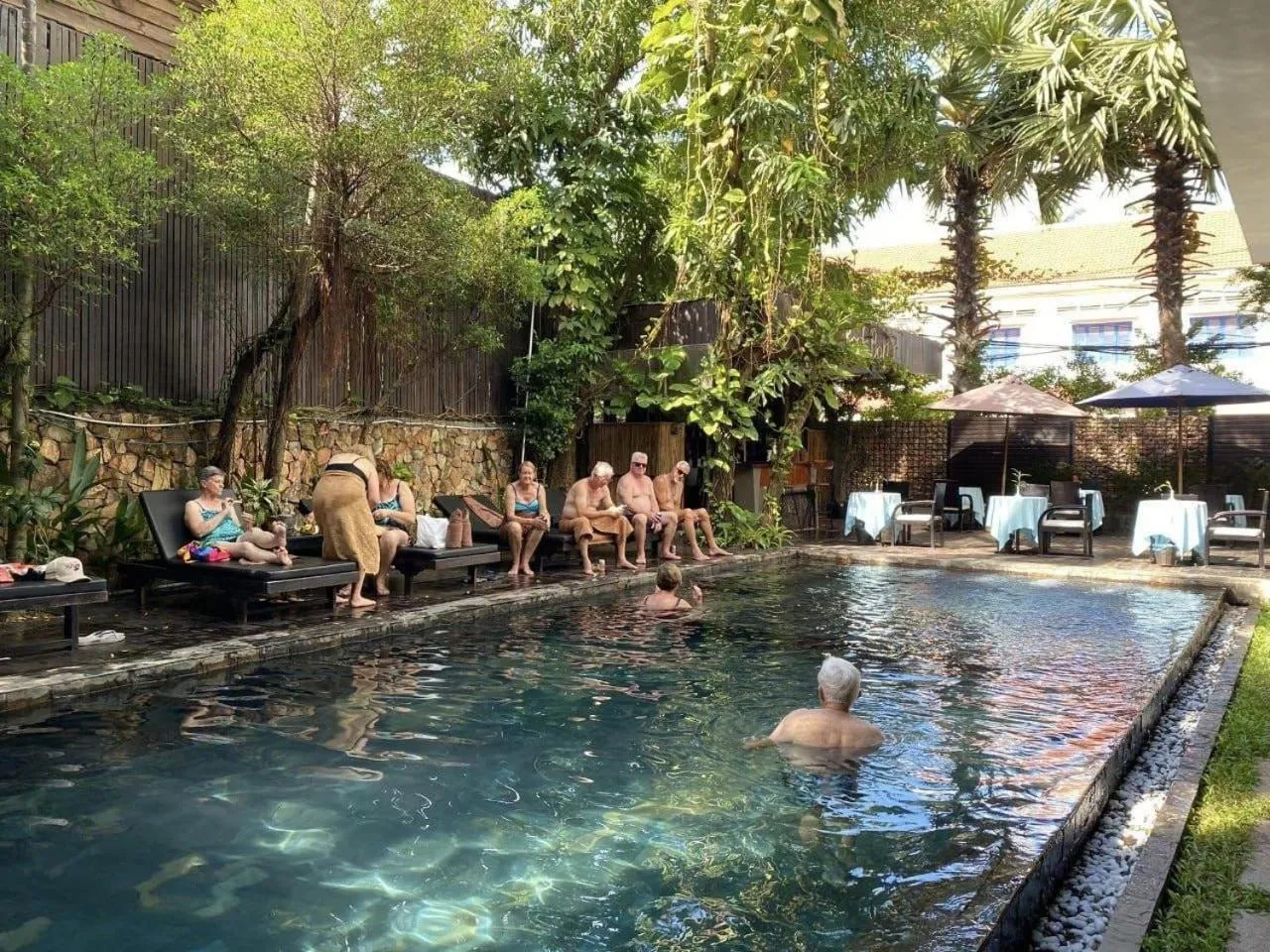 Swimming pool in King Rock Boutique Hotel