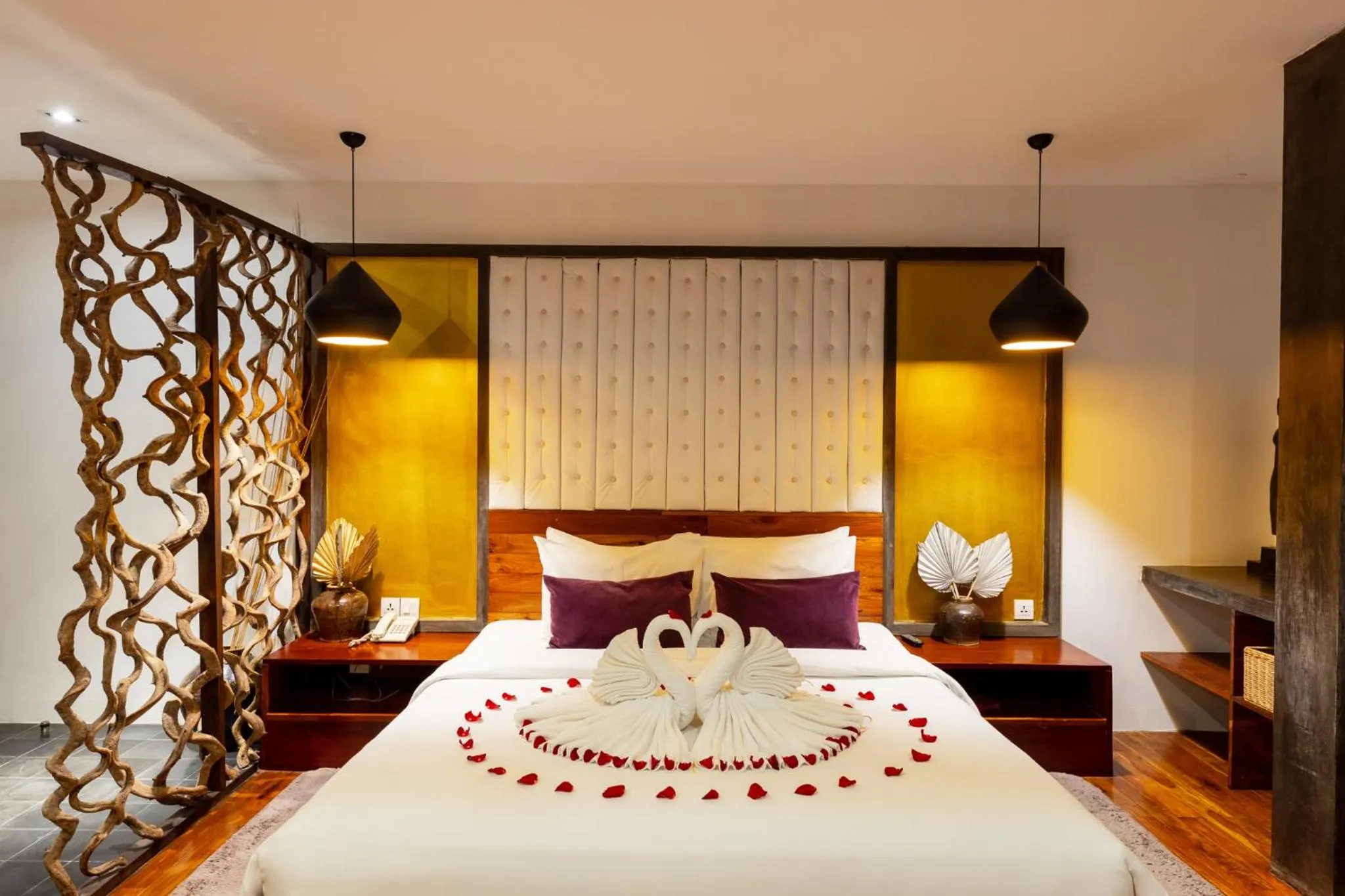 Bed in King Rock Boutique Hotel
