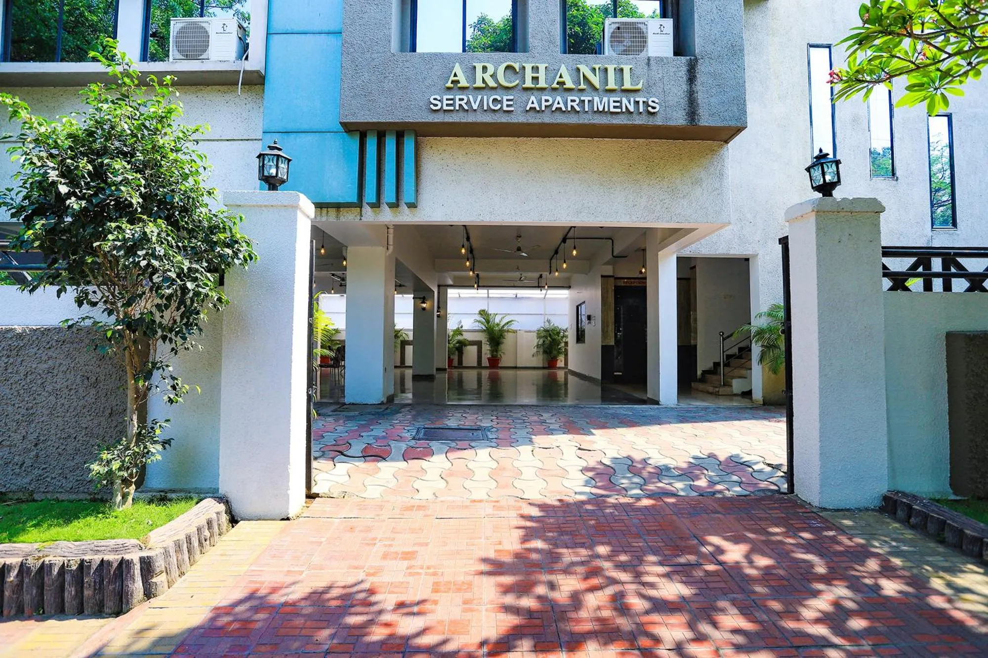 Facade/entrance in FabHotel Archanil Apartment - Sitanagar Cricket Ground