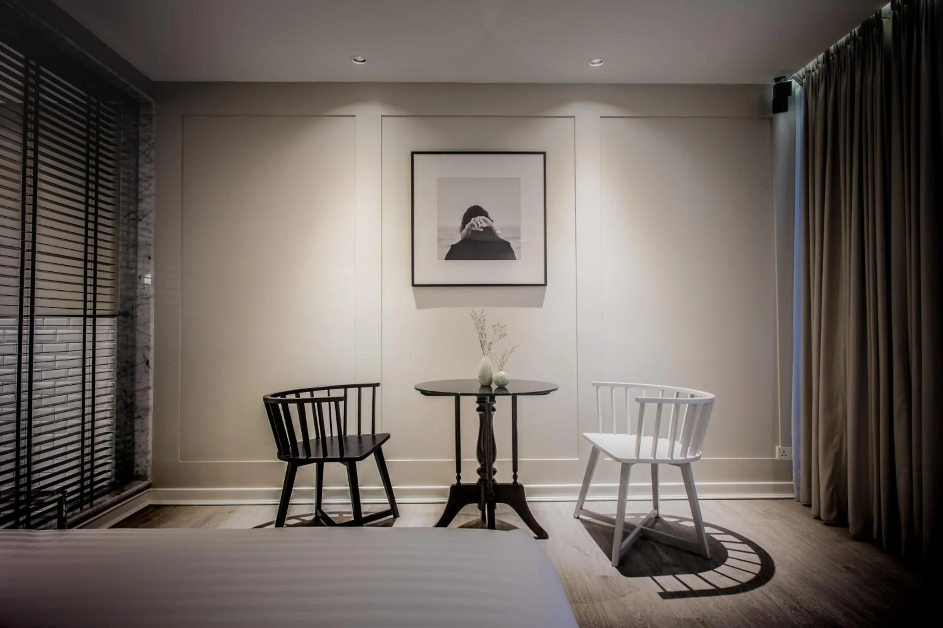 Decorative detail, Bed in Hotel Once Bangkok