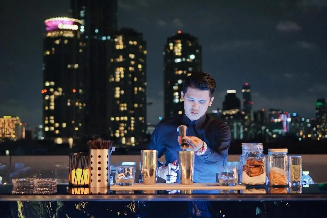 Lounge or bar in Hotel Once Bangkok