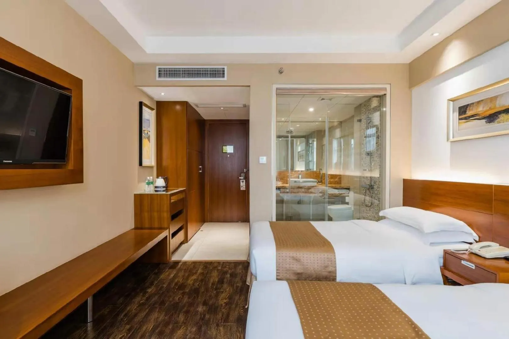 Bed in Mai Xinge Boutique Hotel - Free shuttle buses are provided between PVG Airport and Disneyland