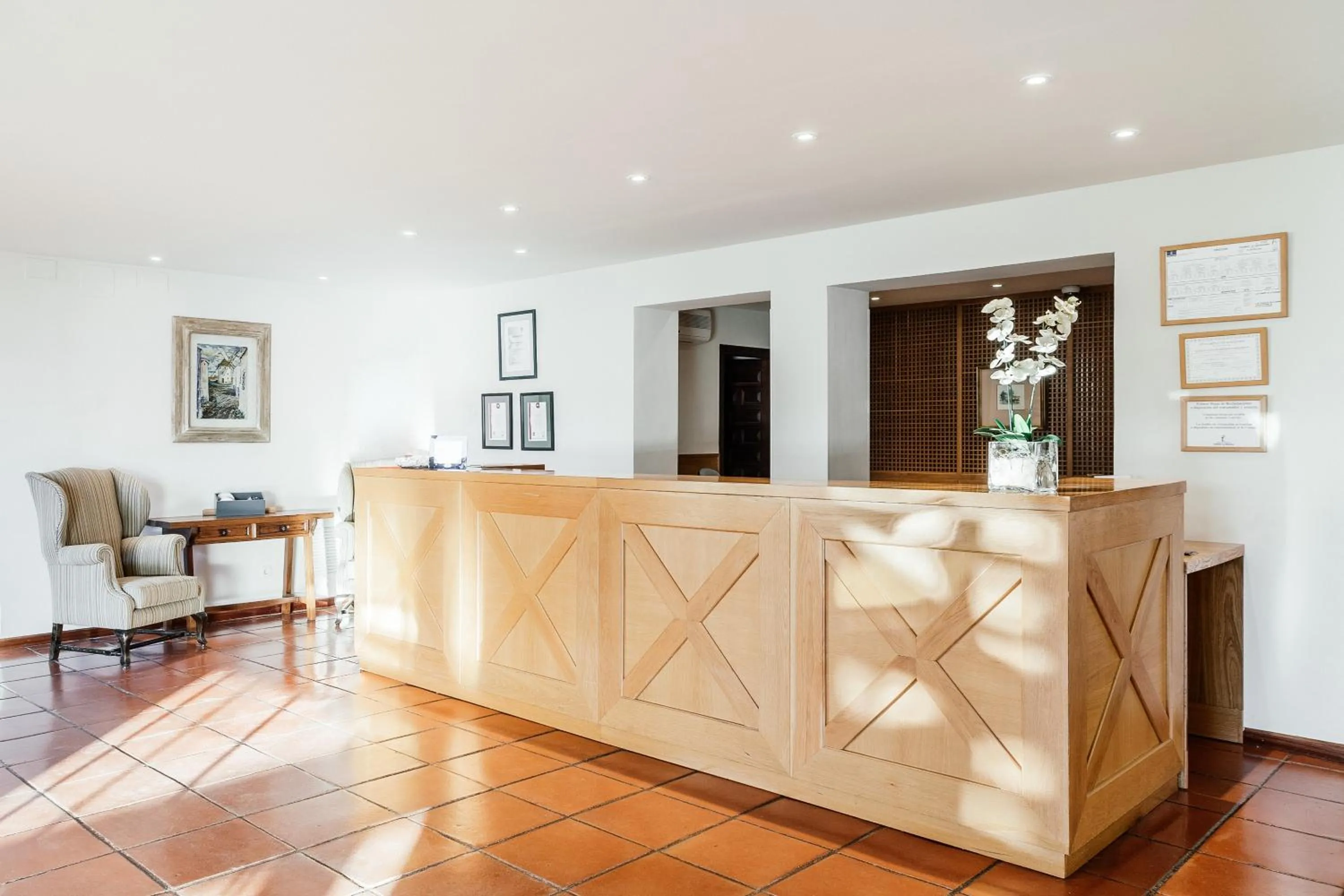 Lobby or reception in Parador de Manzanares