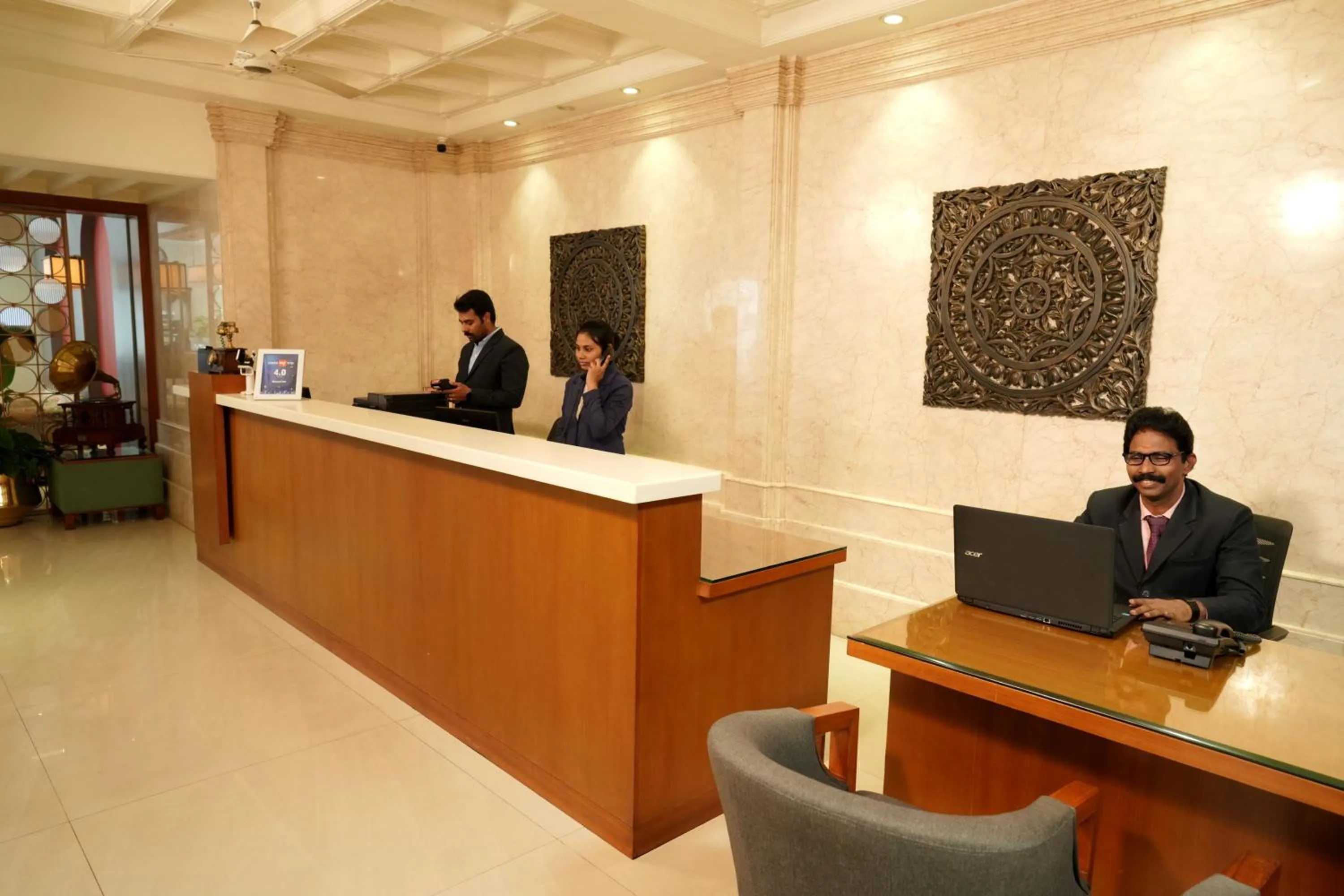 Lobby or reception in Bhasuri Inn Guruvayoor