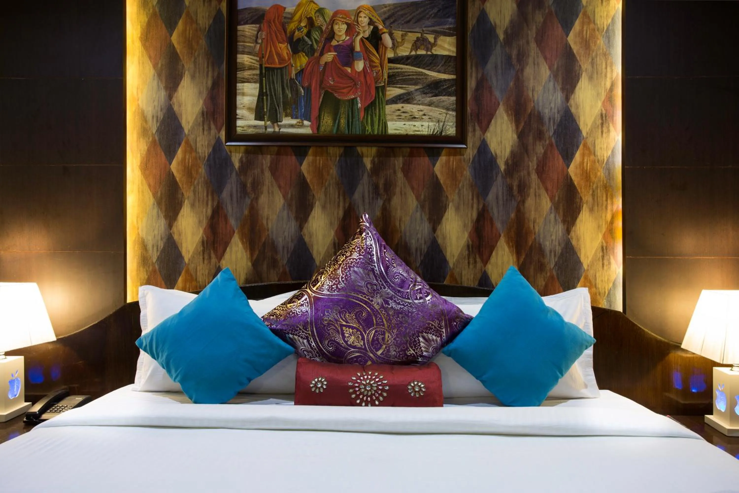 Bed in Golden Star Continental & Spa