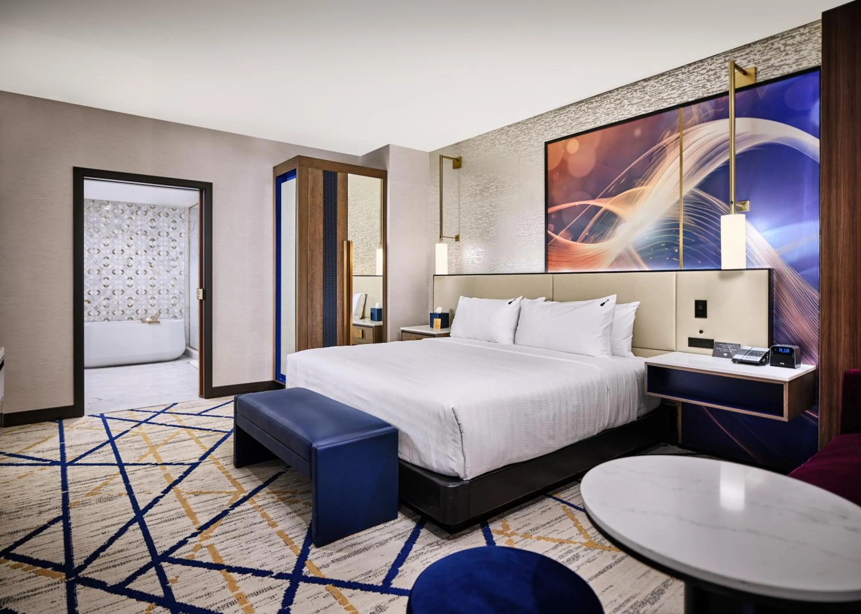Bed in Hard Rock Hotel & Casino Ottawa