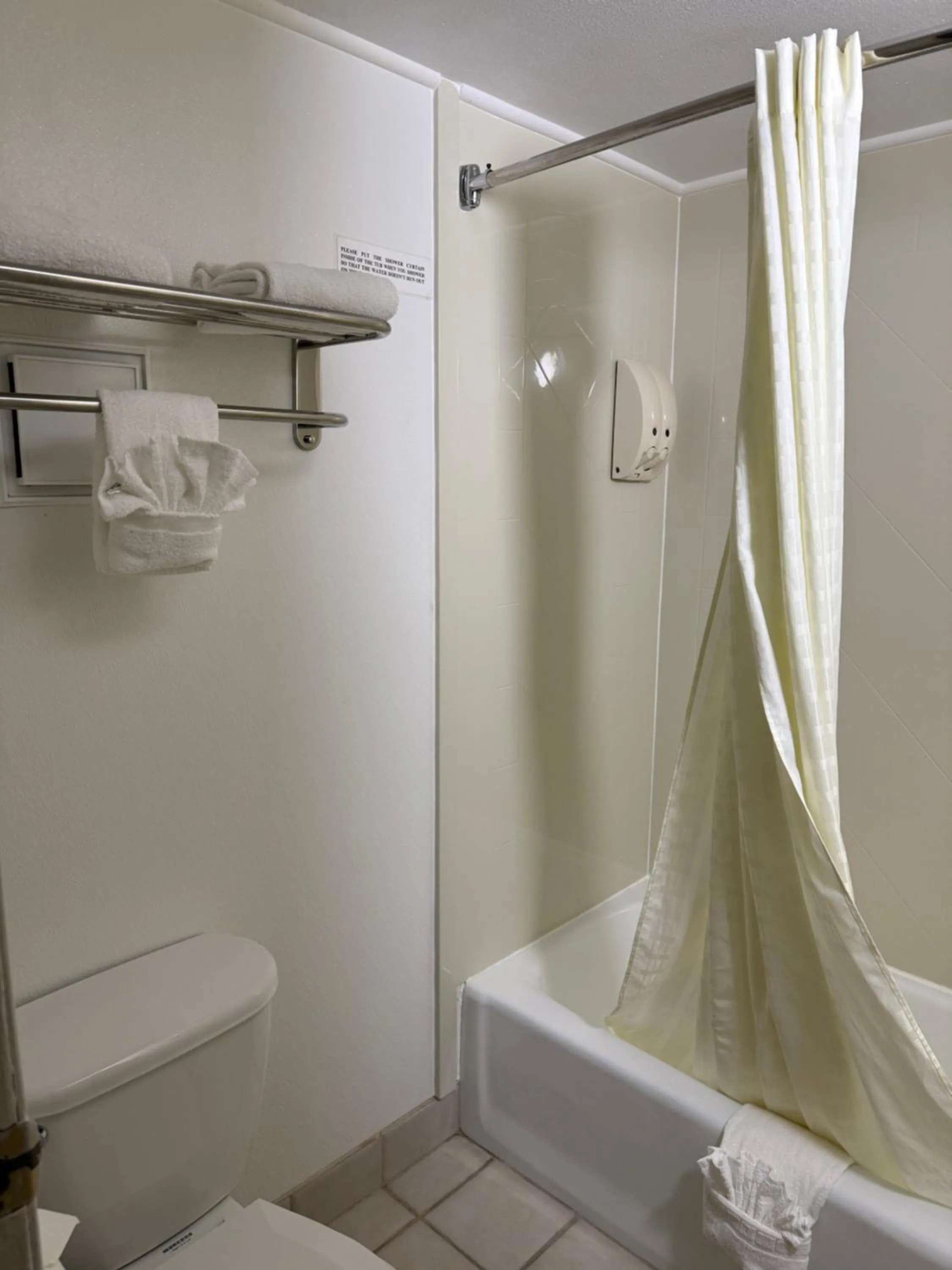 Shower in Super 8 by Wyndham Newcastle
