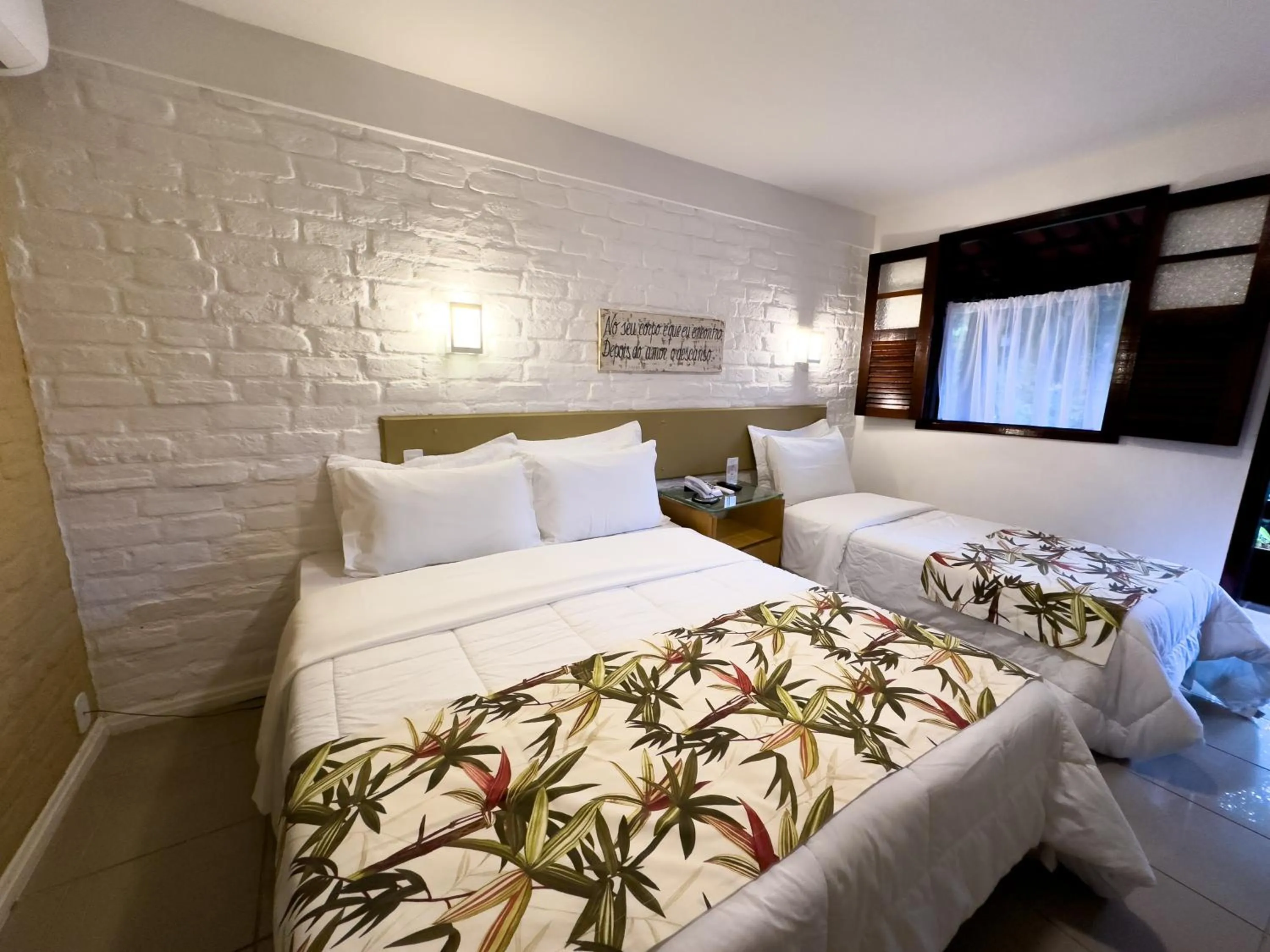 Bed in Hotel Fazenda Vilarejo All Inclusive