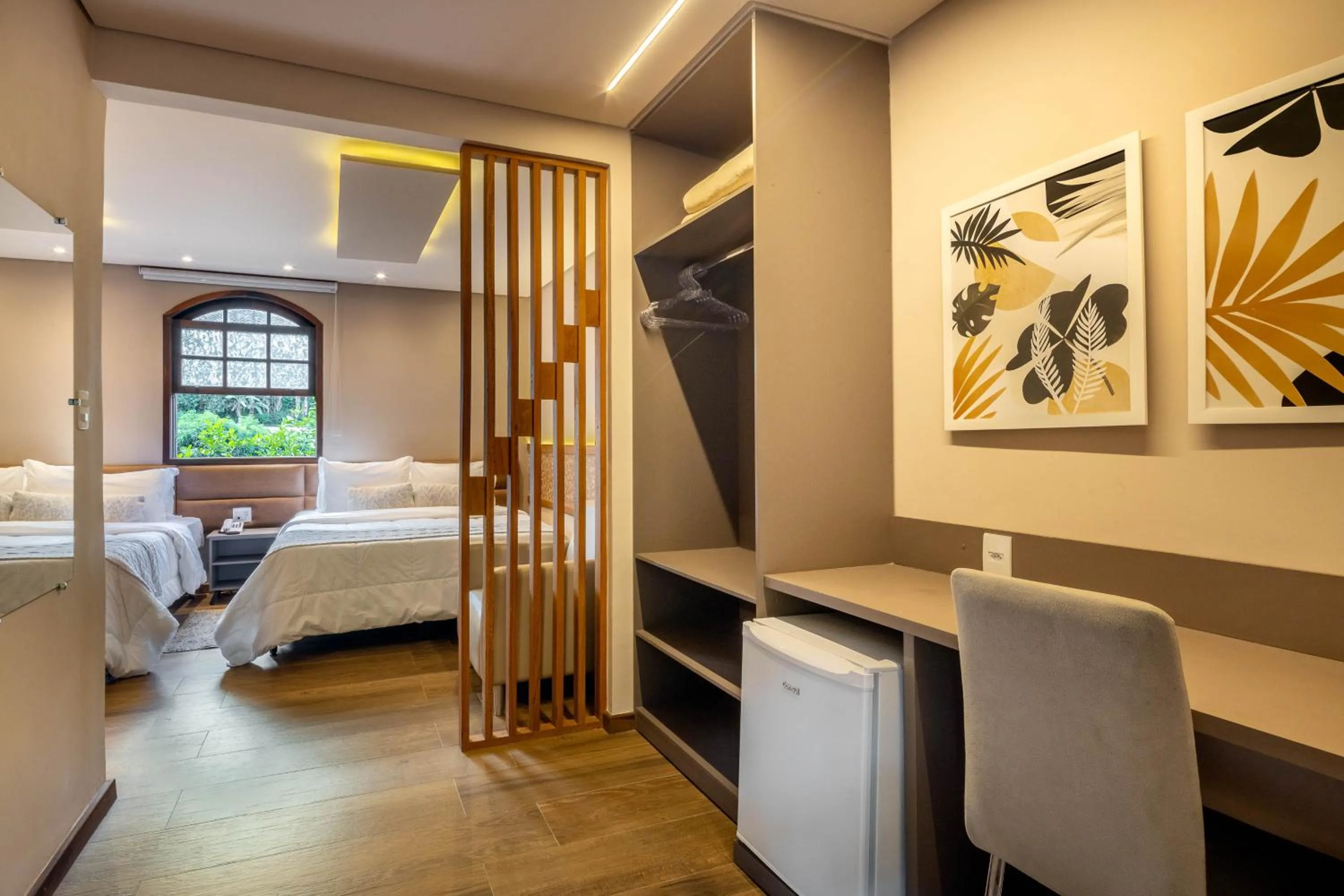 Bed in Hotel Fazenda Vilarejo All Inclusive