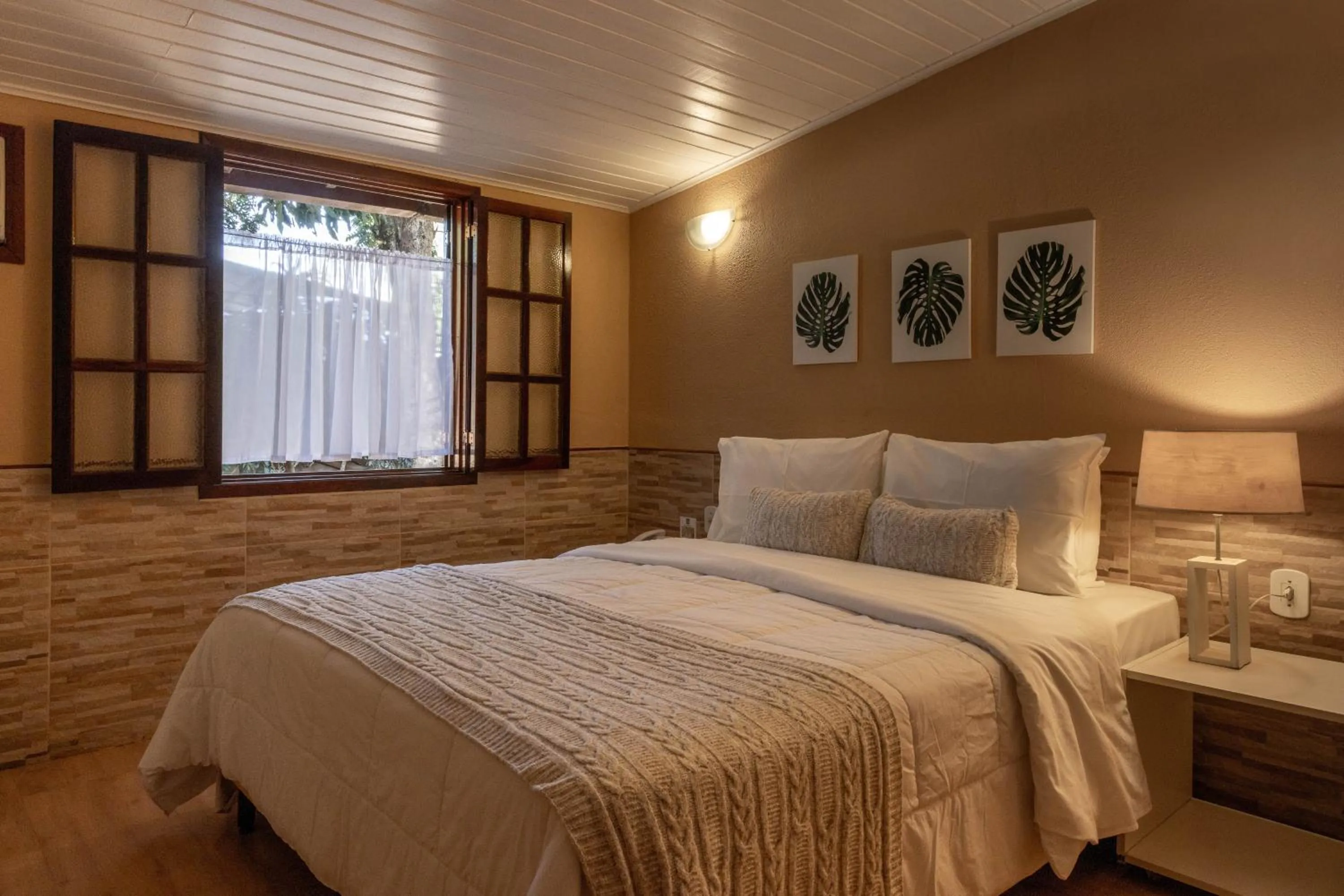 Bed in Hotel Fazenda Vilarejo All Inclusive