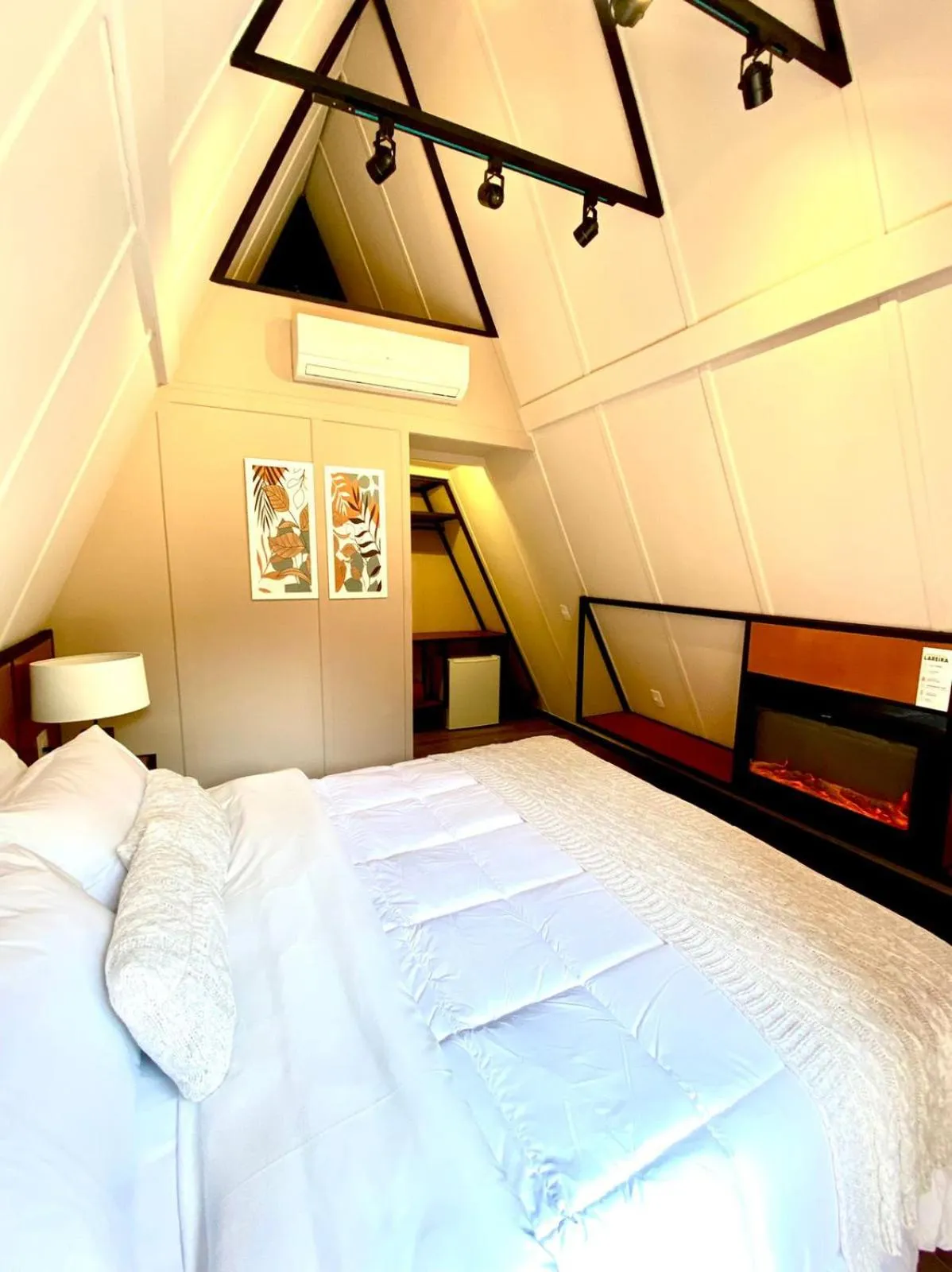 Bed in Hotel Fazenda Vilarejo All Inclusive