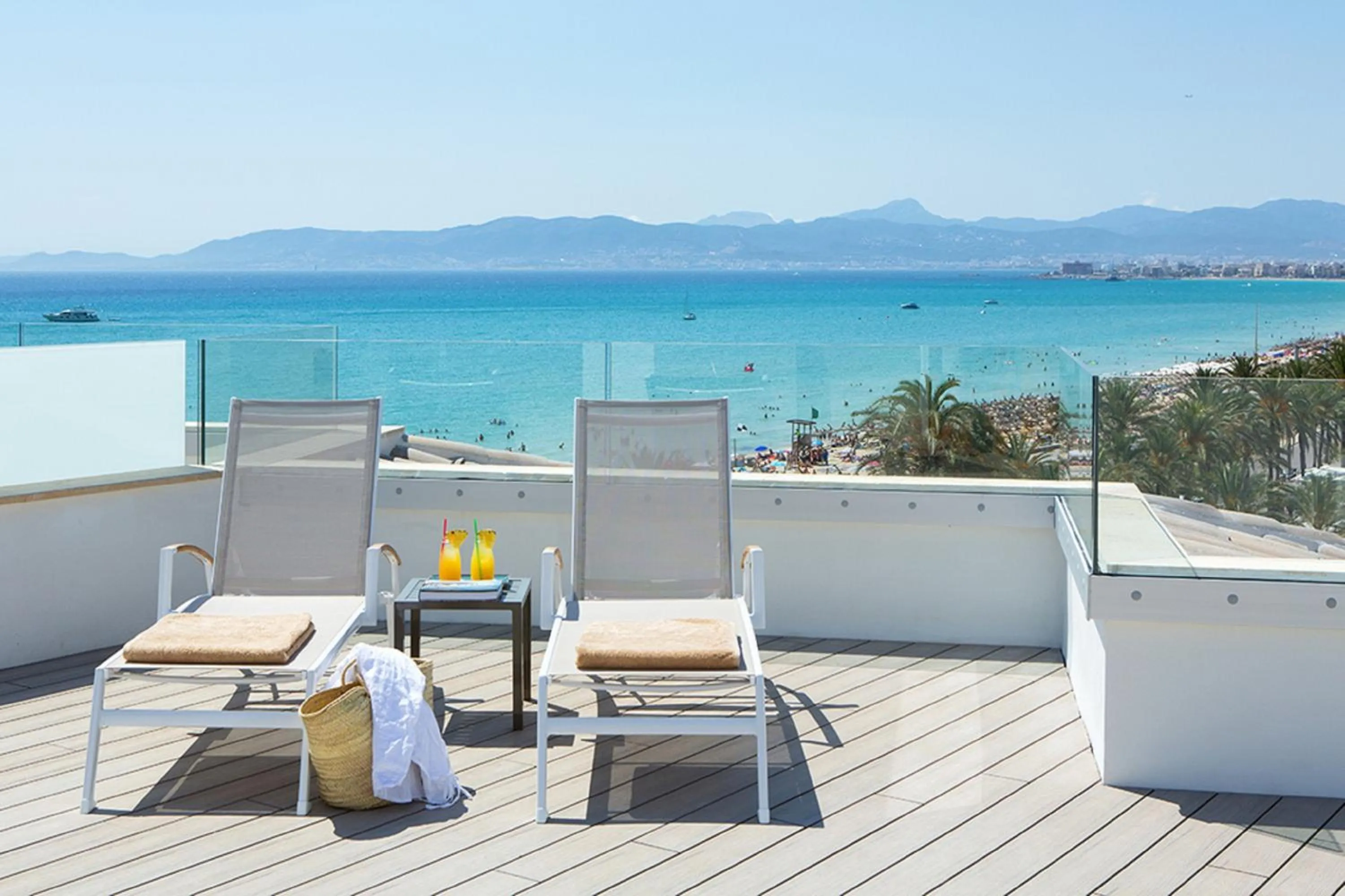 Balcony/Terrace in Myseahouse Flamingo - Adults Only 4* Sup