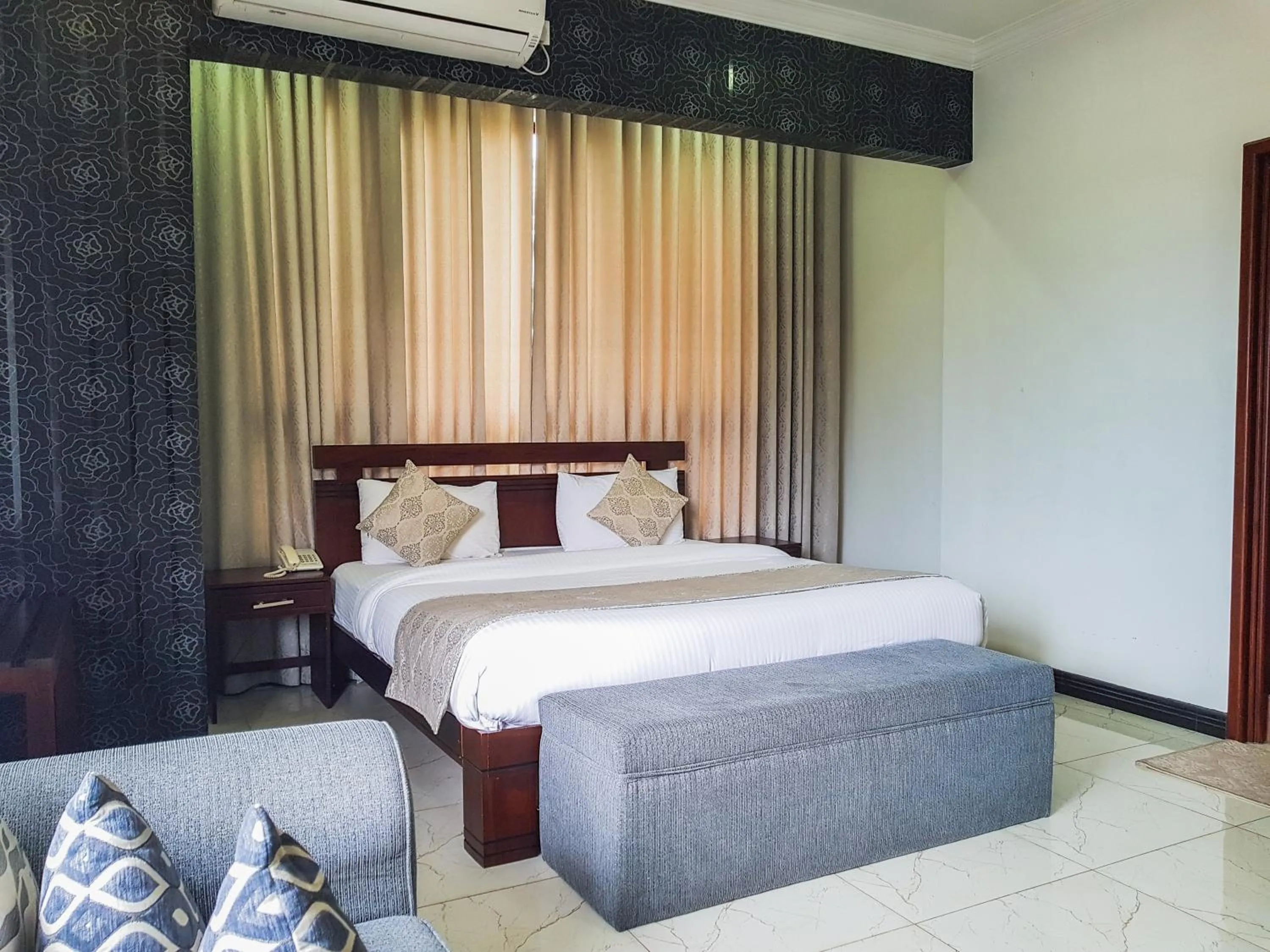 Bed in Galaxy City Hotel