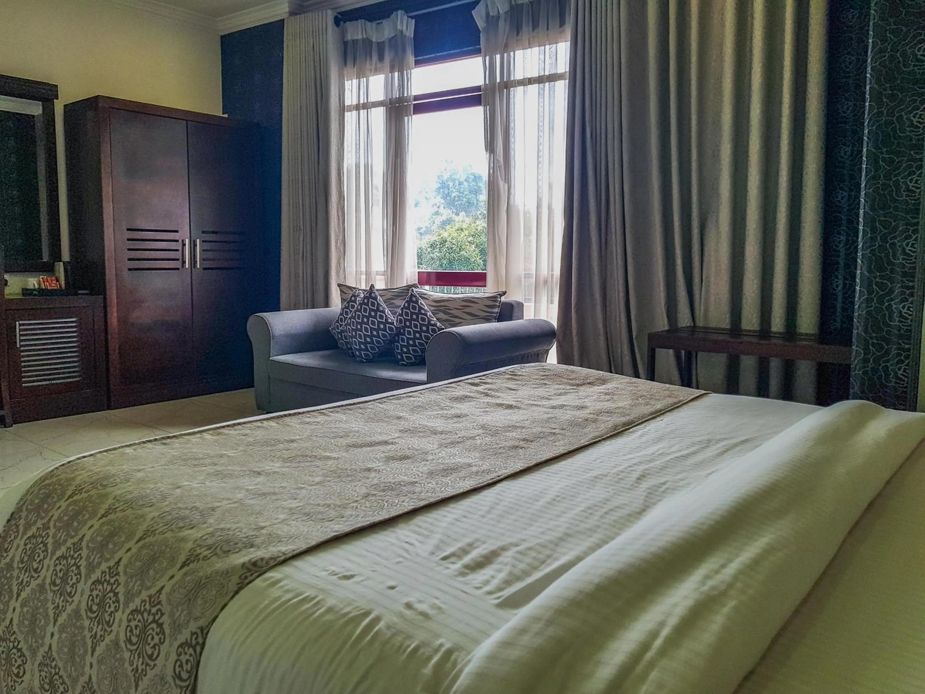 Bed in Galaxy City Hotel