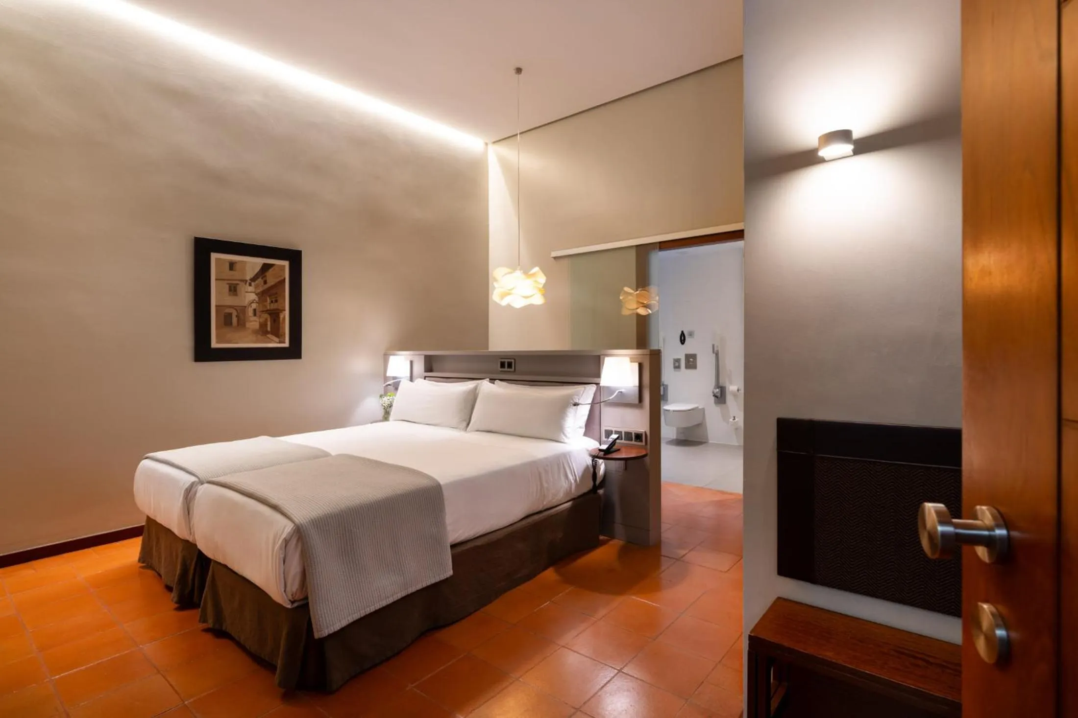 Bed in Parador de Caceres