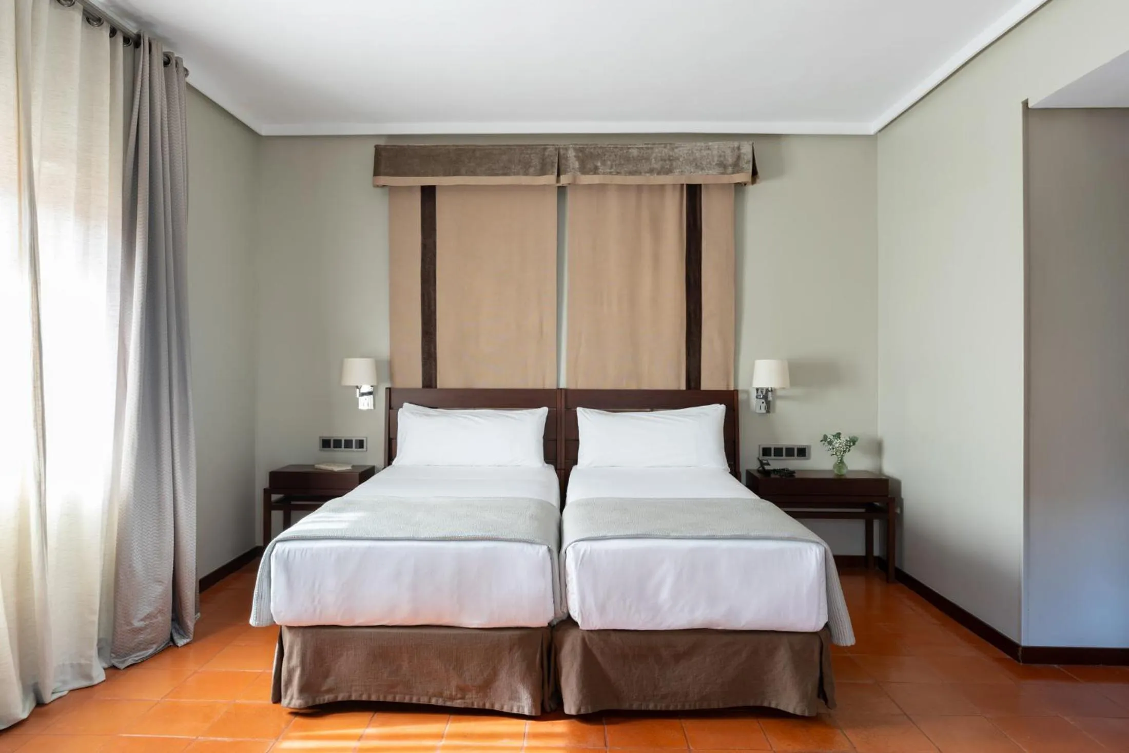 Bed in Parador de Caceres