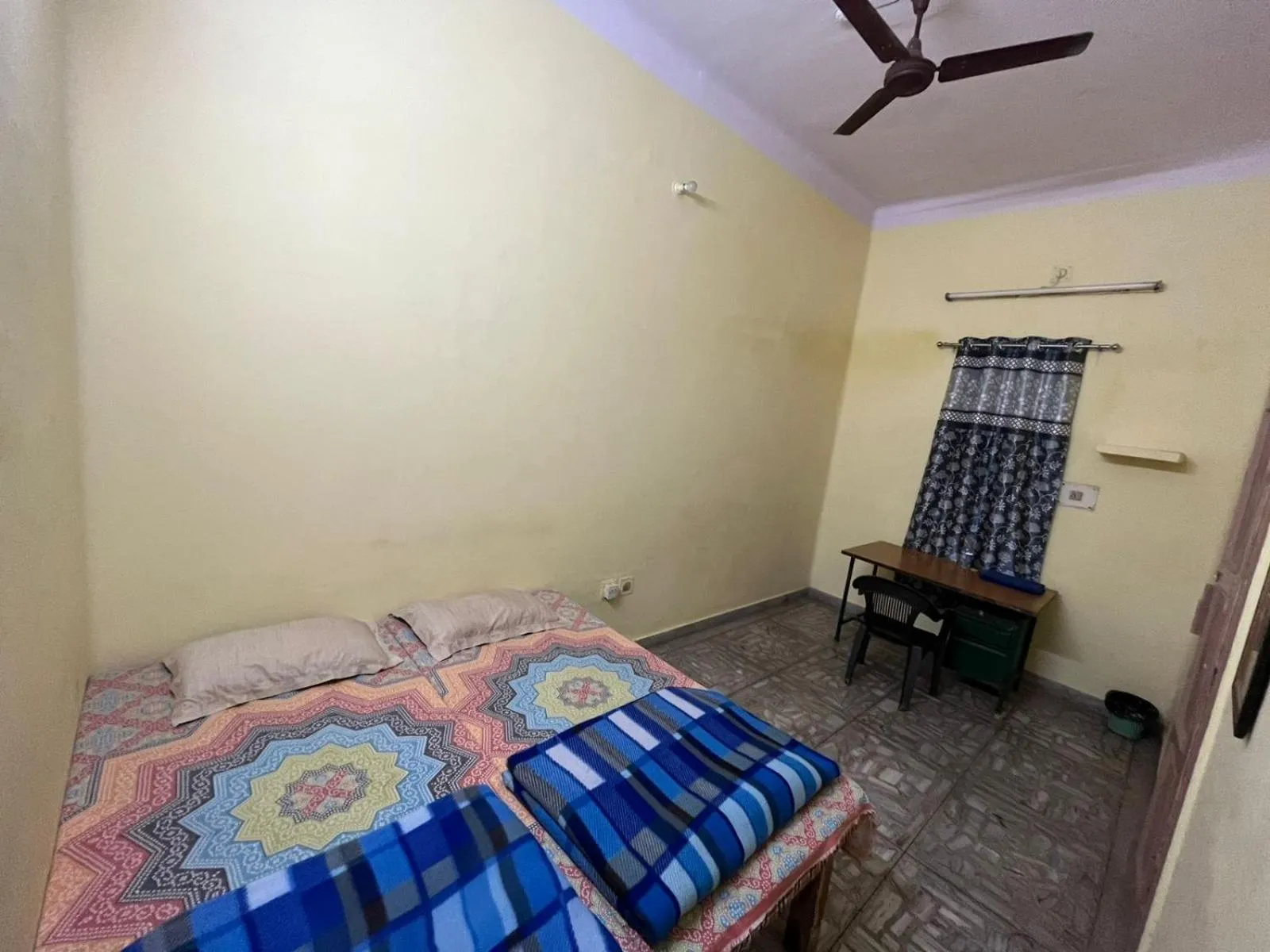 Bed in Vishwa Deva Homestay