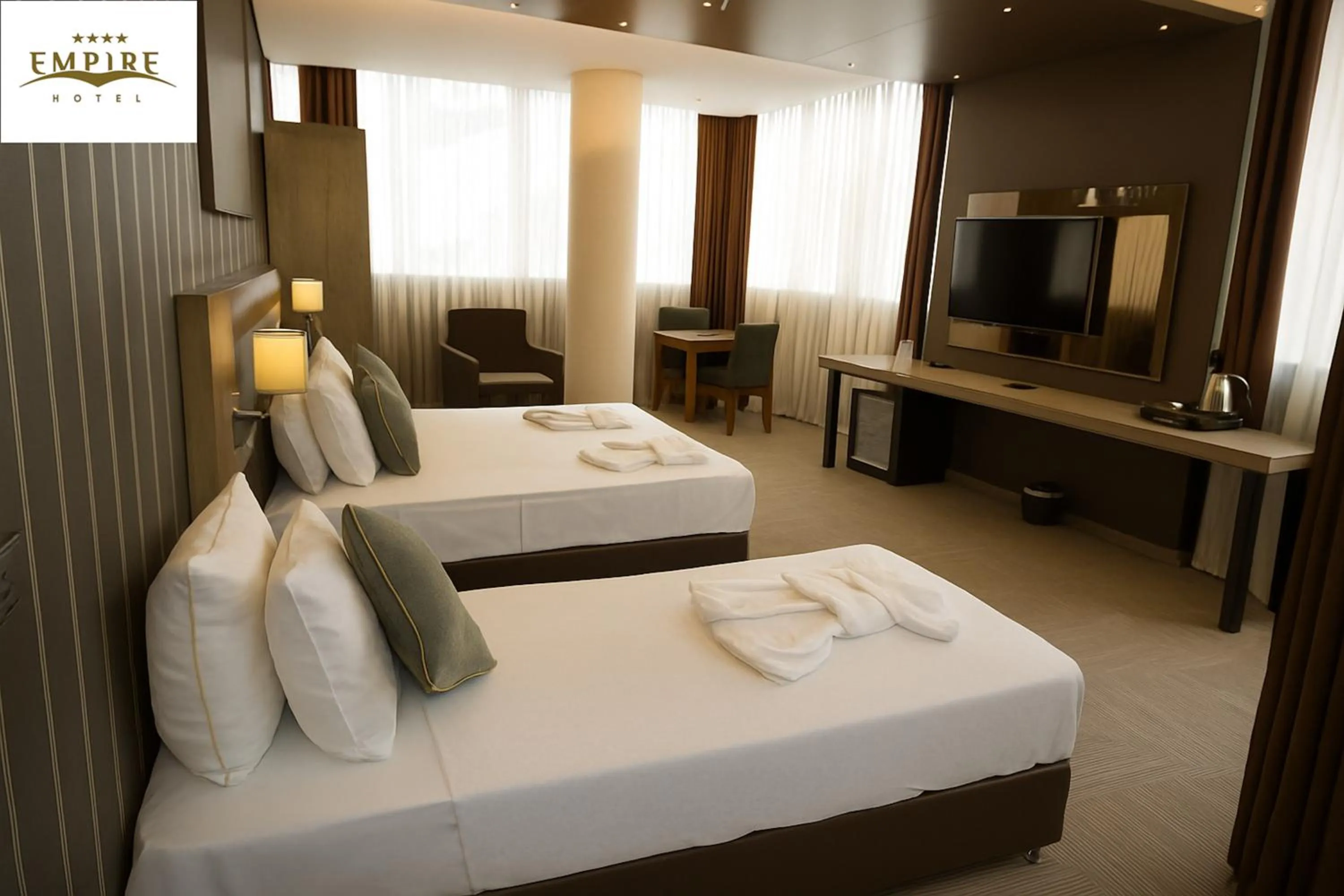 Bedroom, Bed in Empire Hotel İstanbul