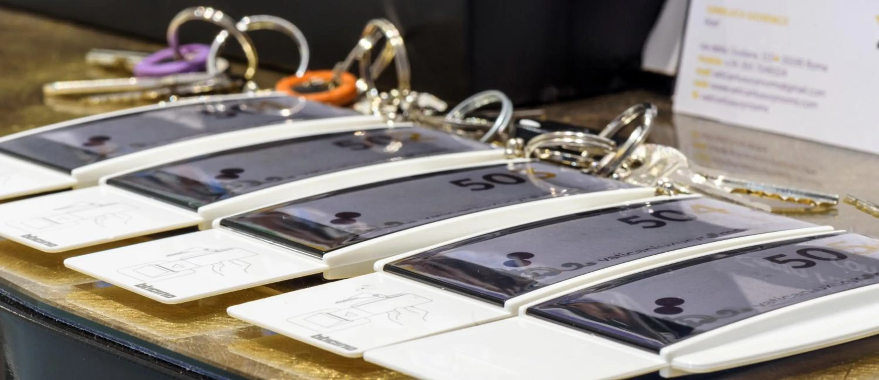 Decorative detail in Vaticano Julia Guest House