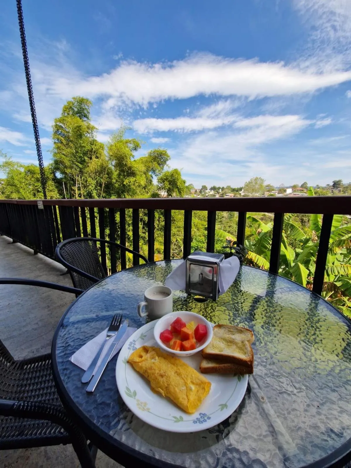 Balcony/Terrace in Coffee Tree Boutique Hostel