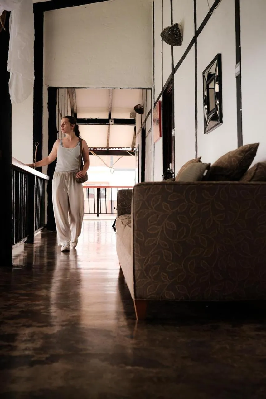 Seating area in Coffee Tree Boutique Hostel