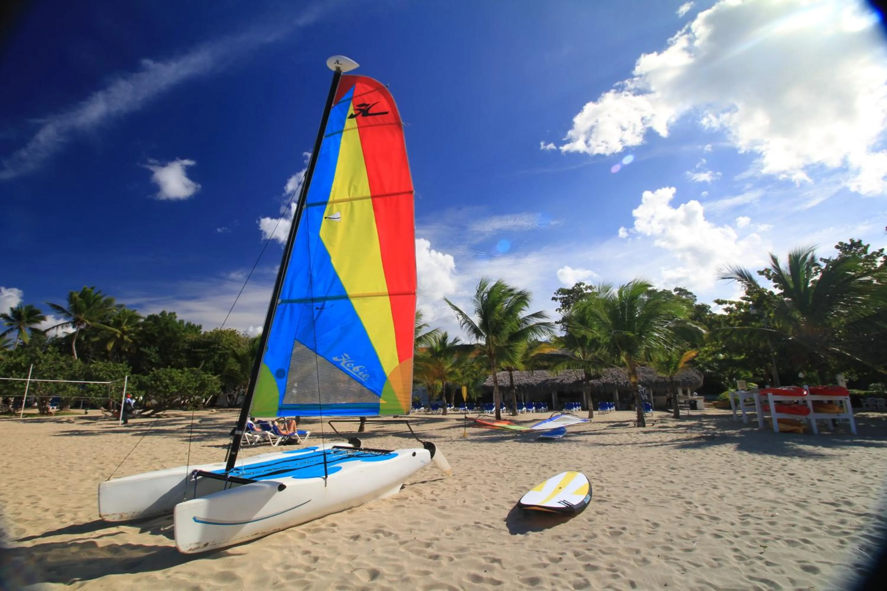 Windsurfing in Viva Heavens by Wyndham, A Trademark All Inclusive