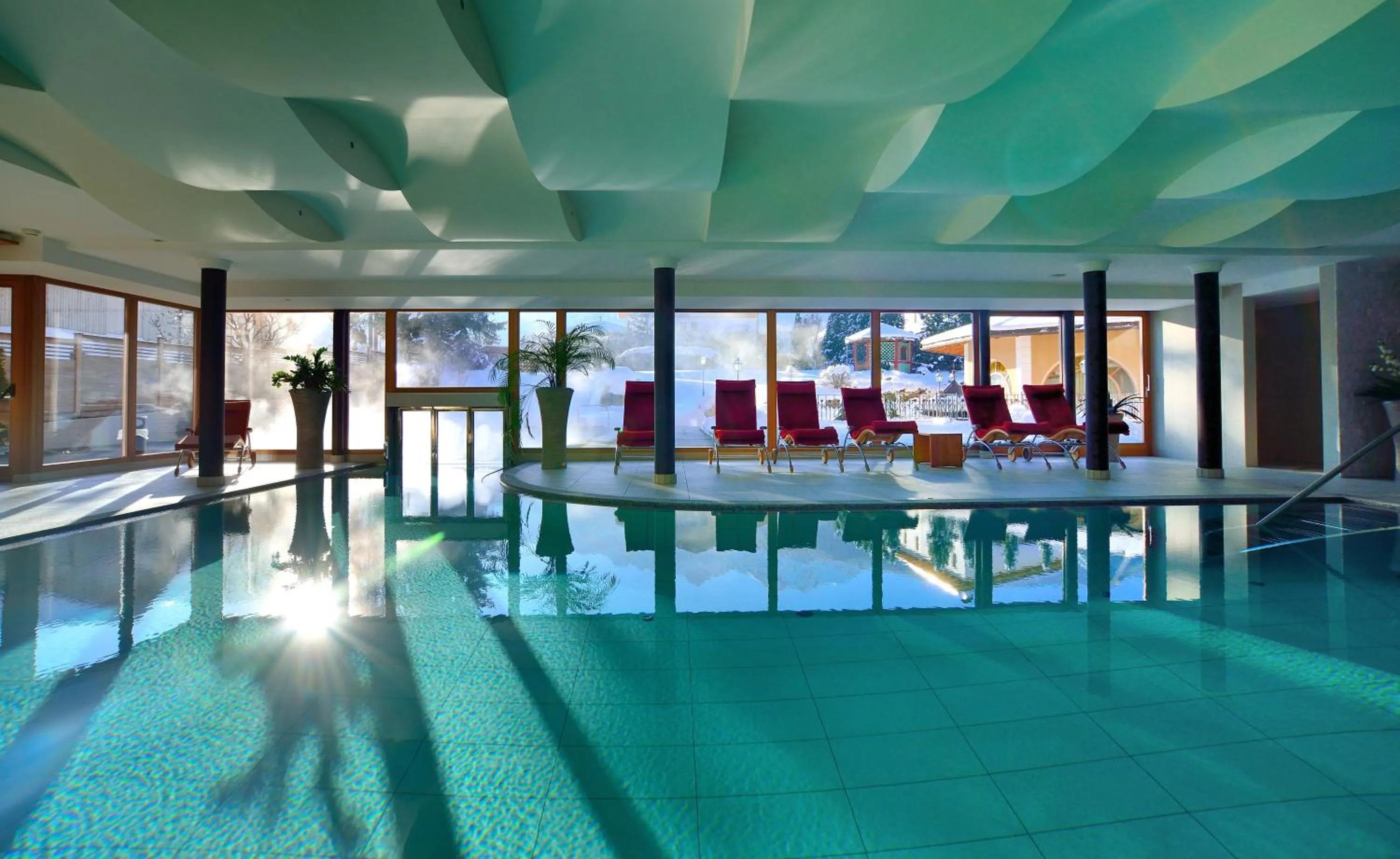 Swimming pool in Mirabell Dolomites Hotel - Luxury Ayurveda & Spa