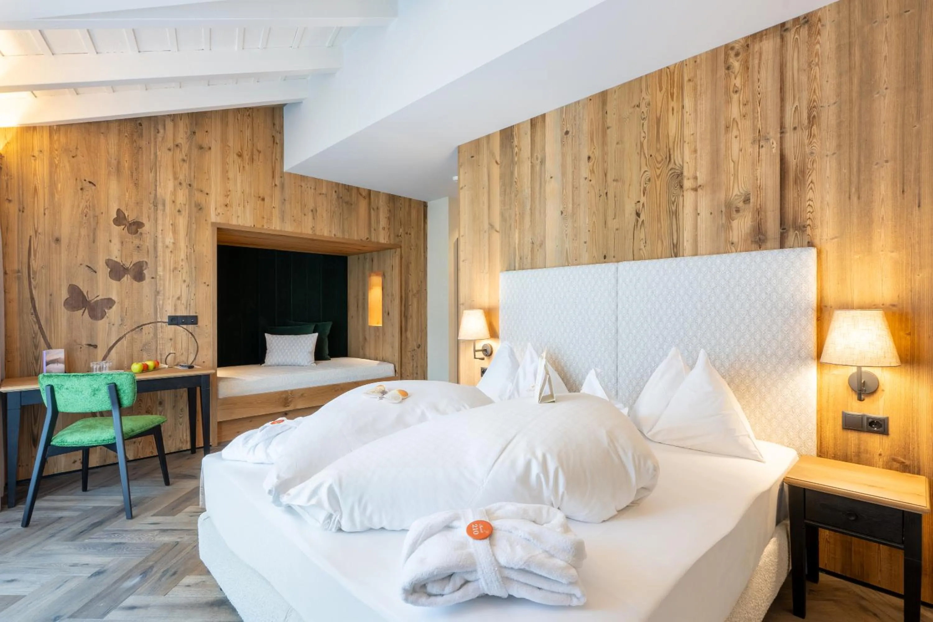 Bedroom, Bed in Mirabell Dolomites Hotel - Luxury Ayurveda & Spa