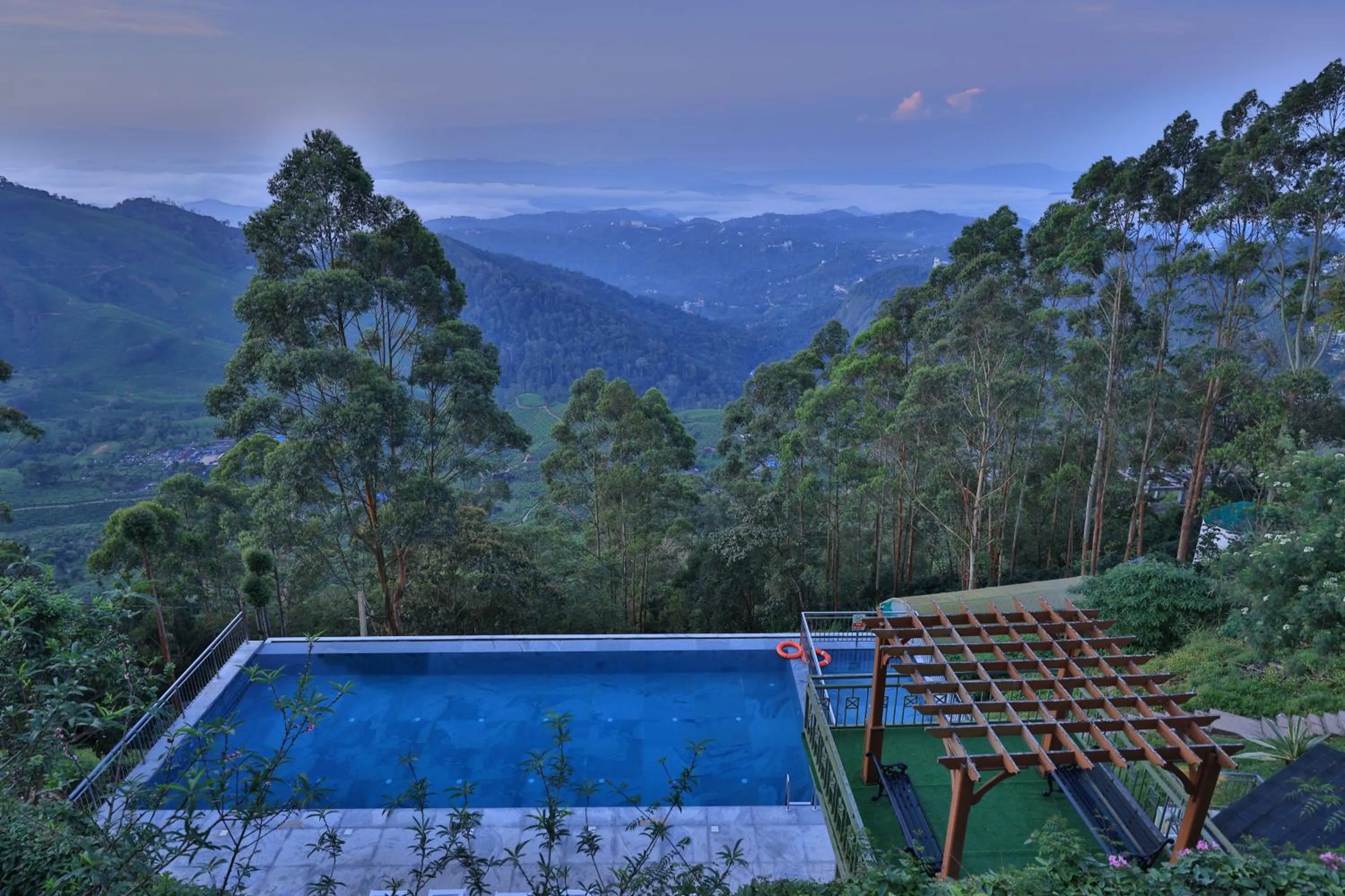 Swimming pool in Fragrant Nature Munnar - A Five Star Classified Hotel